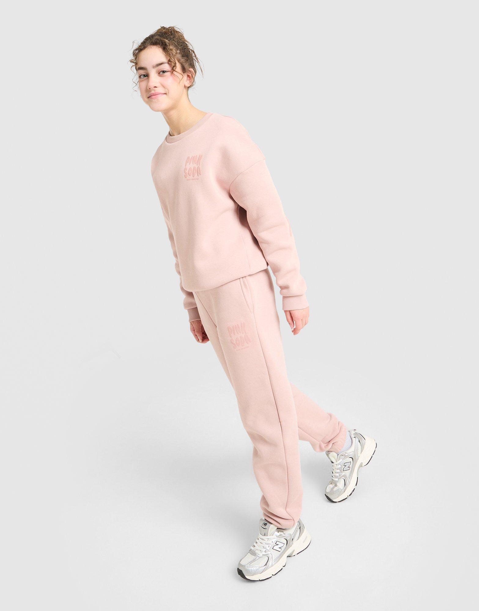 Pink Soda Sport Girls' Crew Tracksuit Junior