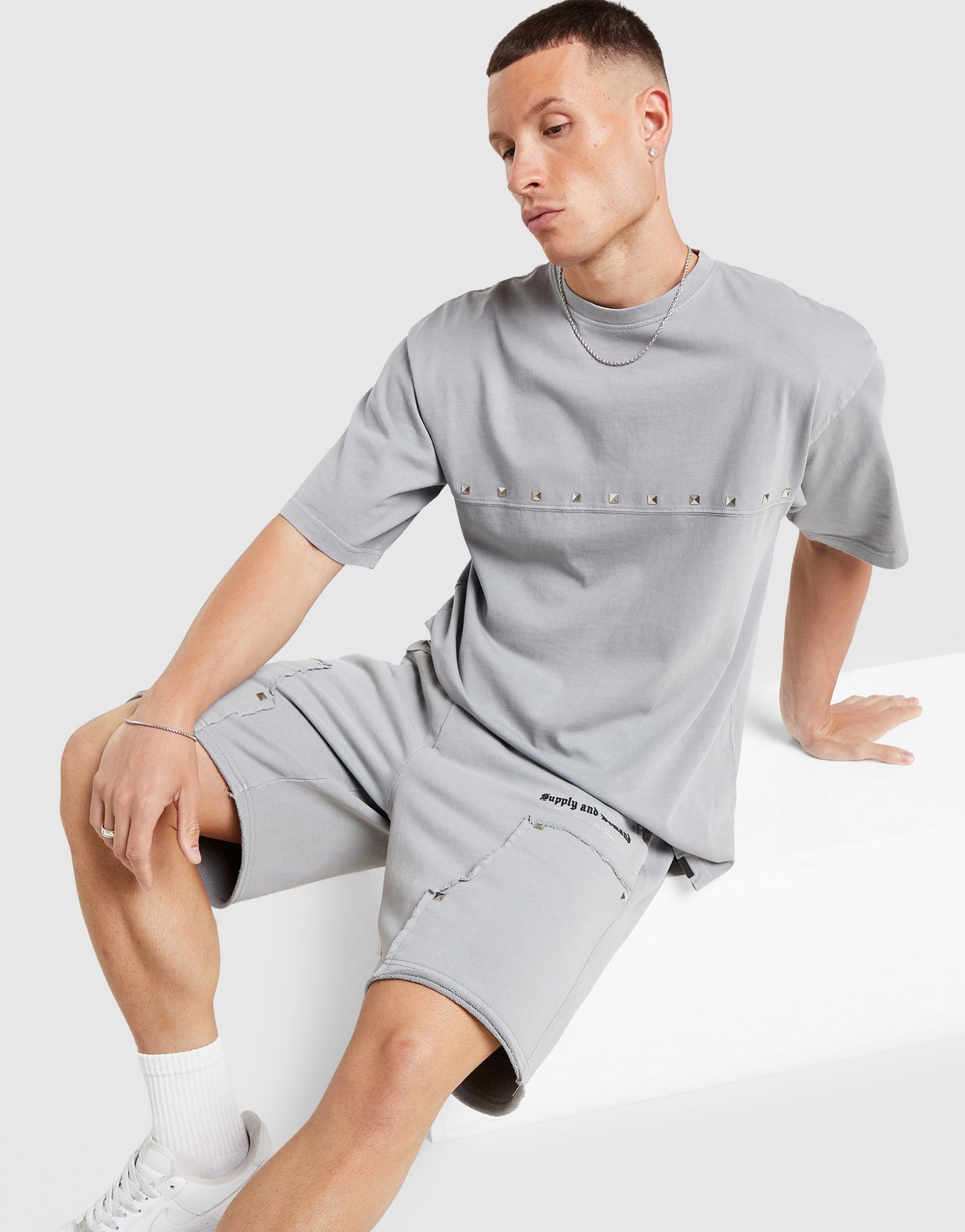 Grey Supply & Demand Rock Shorts | JD Sports UK