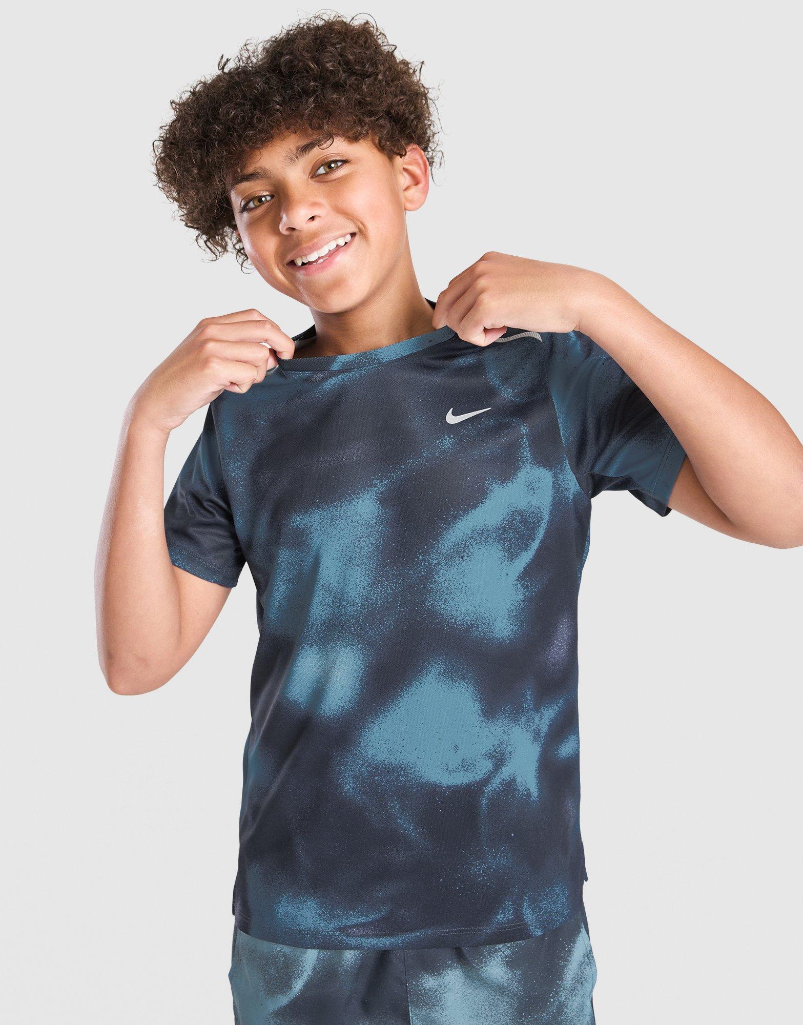 Nike Miler All Over Print T-Shirt Junior