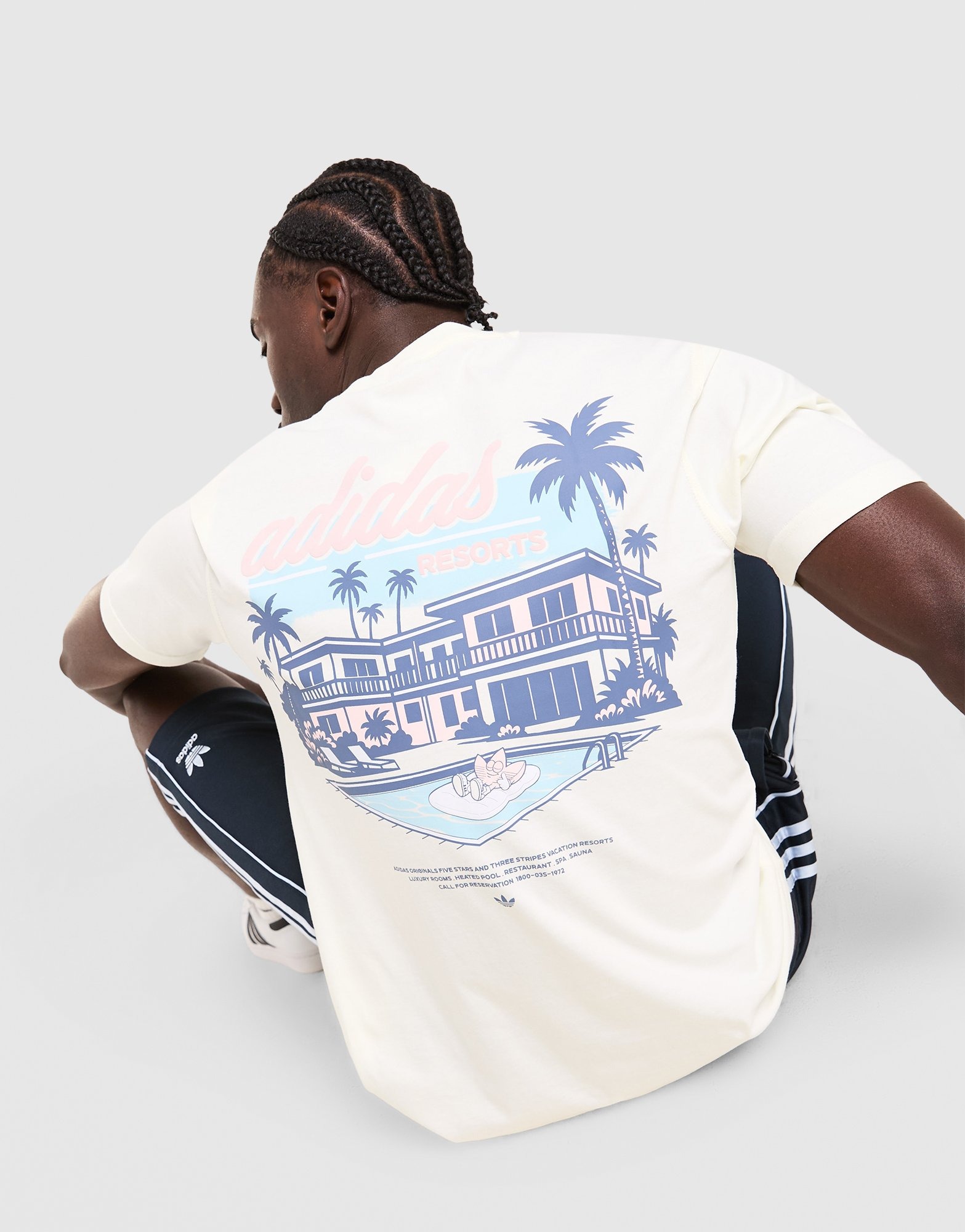 White adidas Originals Resort T-Shirt - JD Sports Global