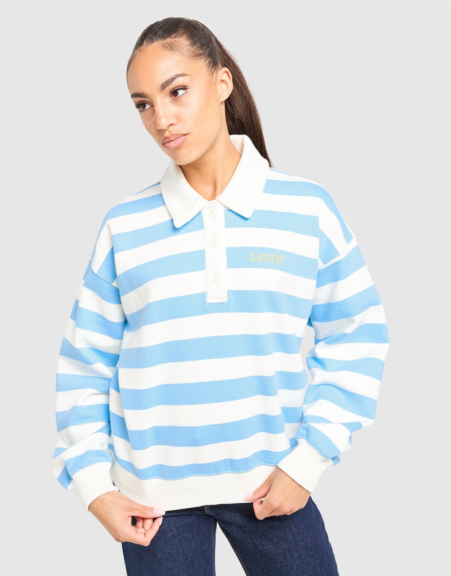 LEVI'S Stripe Rugby Fleece Sweatshirt
