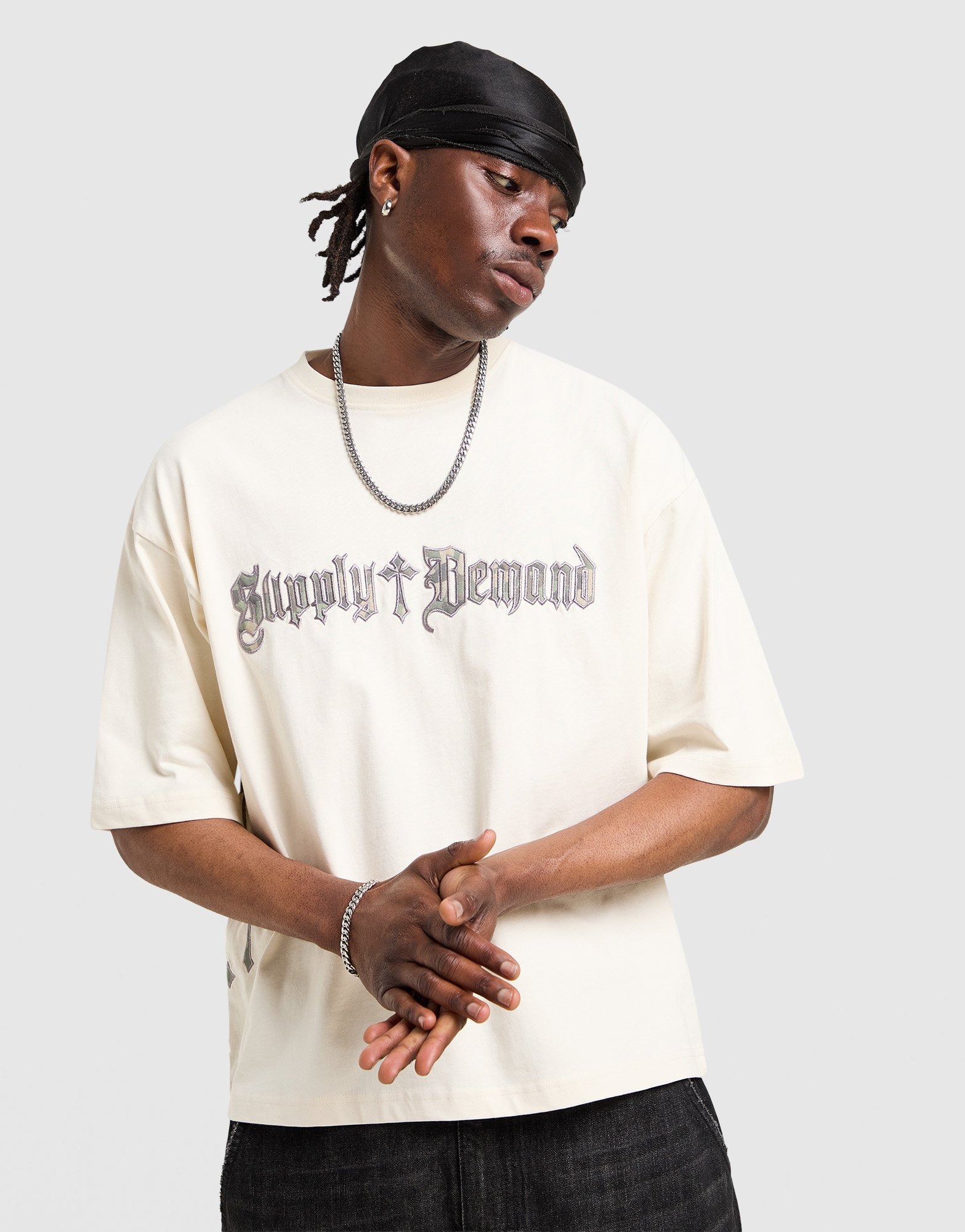 Beige Supply & Demand Atomic T-Shirt | JD Sports UK