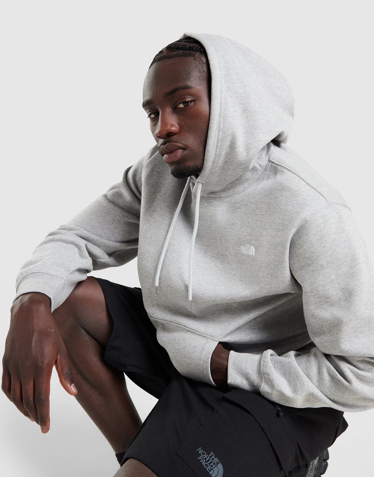Grey The North Face Essential Relaxed Hoodie - JD Sports Global
