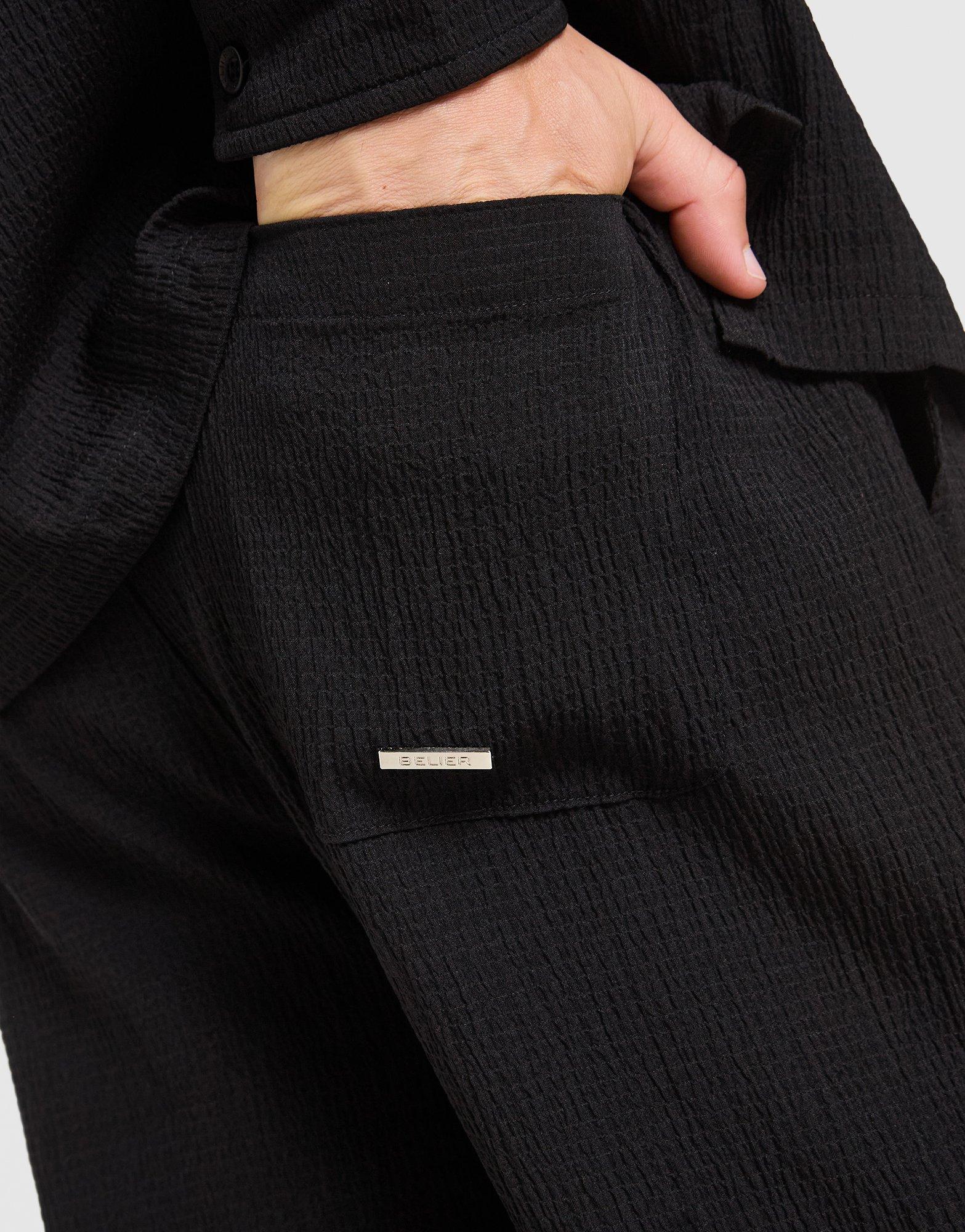 Belier Seersucker Straight Pants