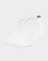 Lacoste Lot de 3 paires de chaussettes basses Crocodile