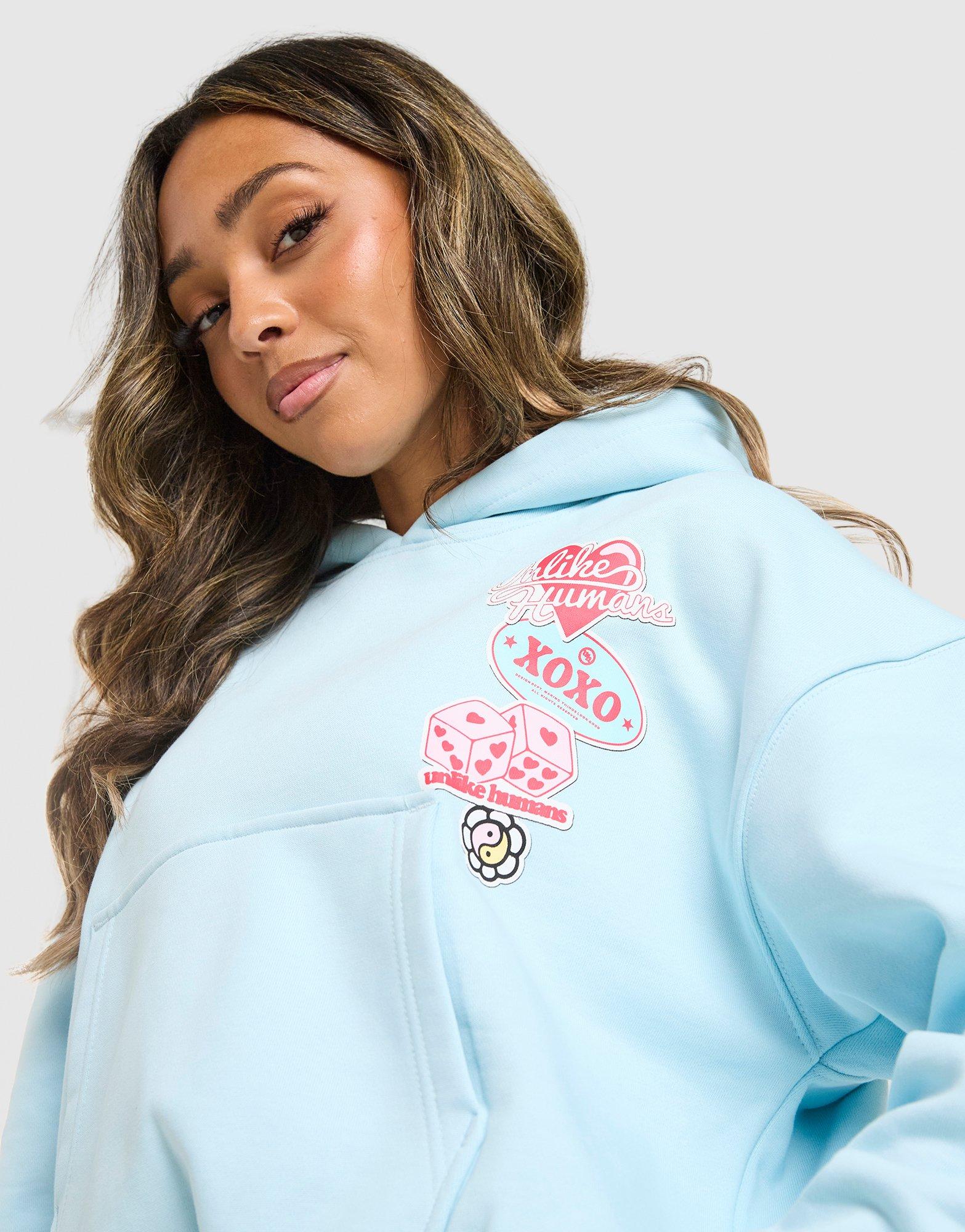 Unlike Humans Patch Boxy Hoodie