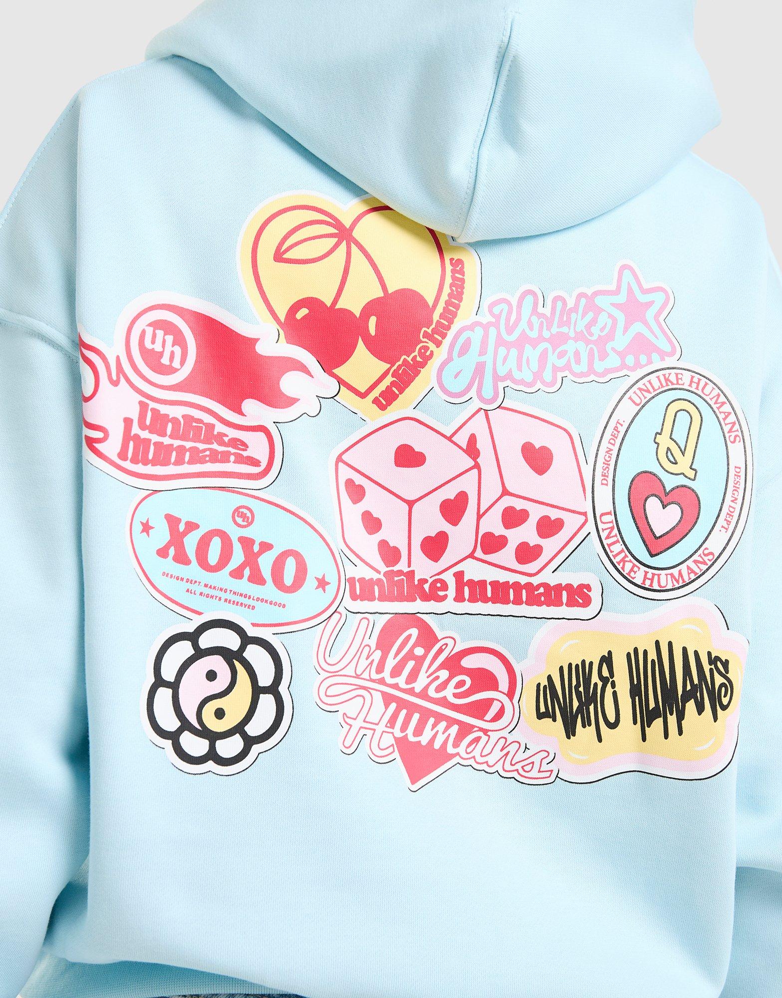 Unlike Humans Patch Boxy Hoodie