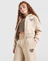 Pink Soda Sport Girls' Leopard Crop Hoodie Junior