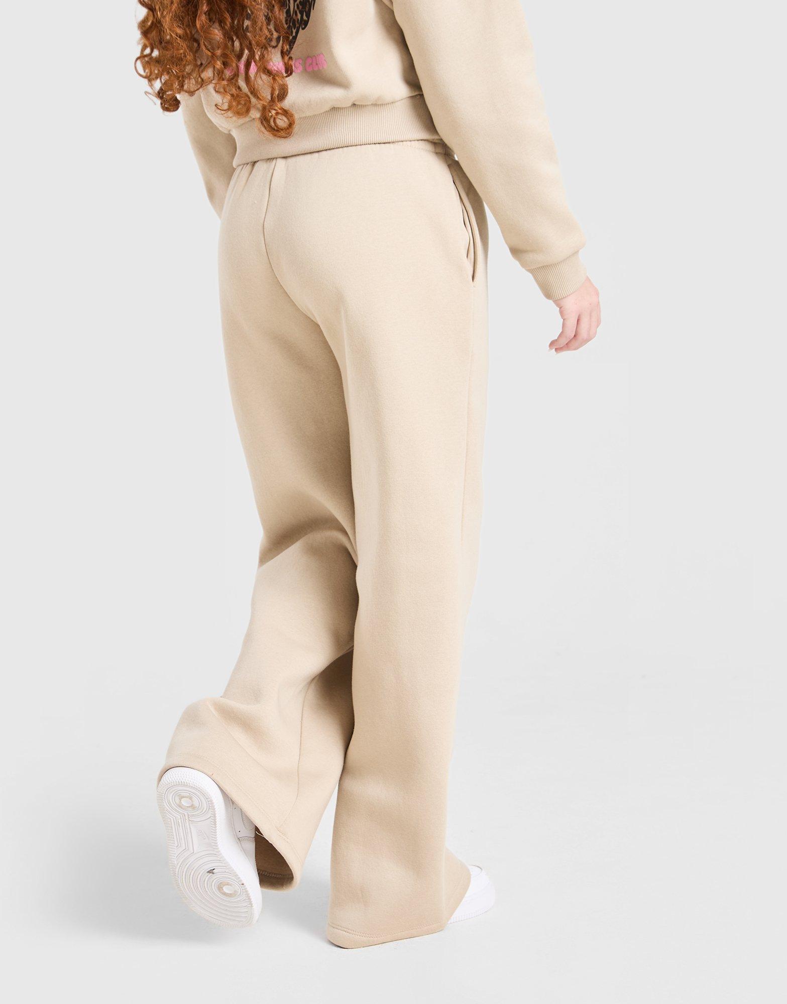 Pink Soda Sport Girls' Leopard Wide Leg Joggers Junior