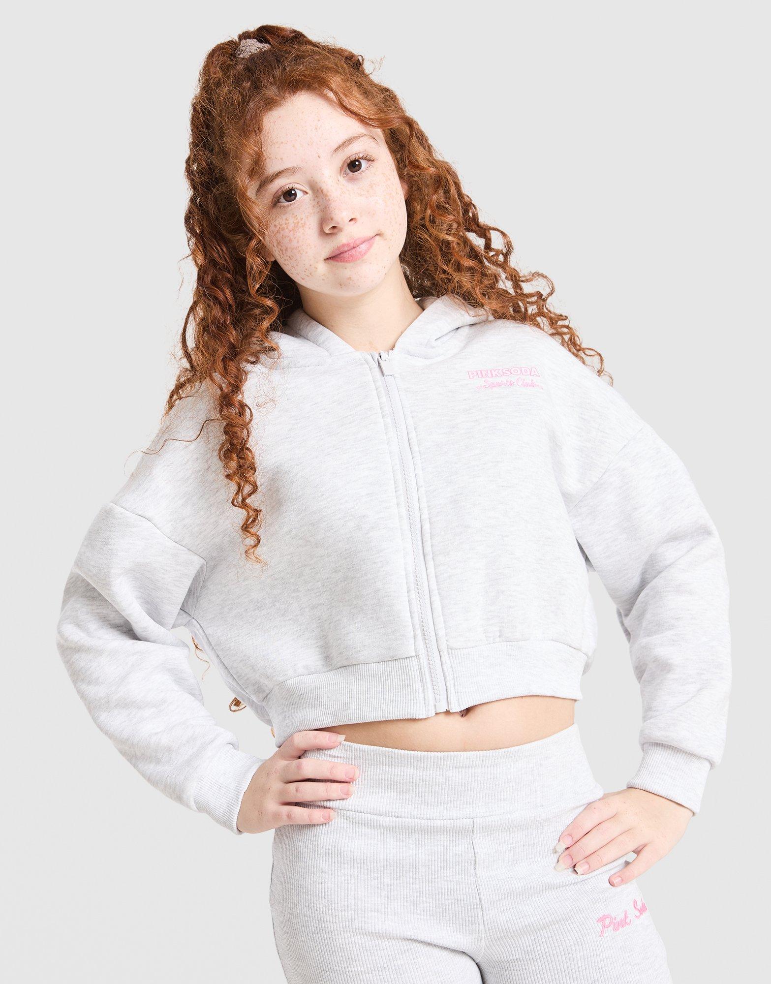 Pink Soda Sport Girls' Holiday Cropped Hoodie Junior