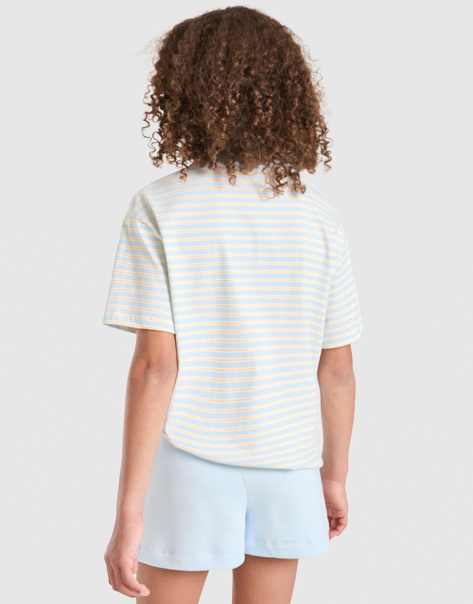 Pink Soda Sport Girls' Stripe Oversized T-Shirt Junior