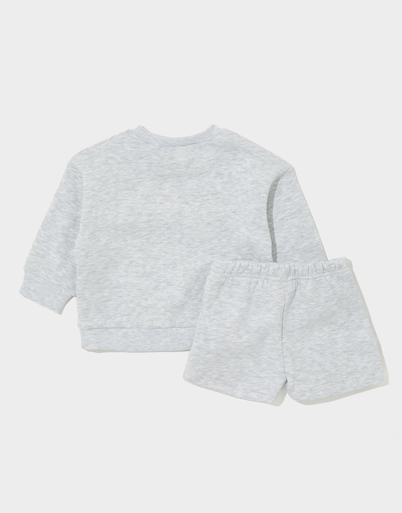 Pink Soda Sport Girls' Holiday Crew Sweatshirt/Shorts Set Infant