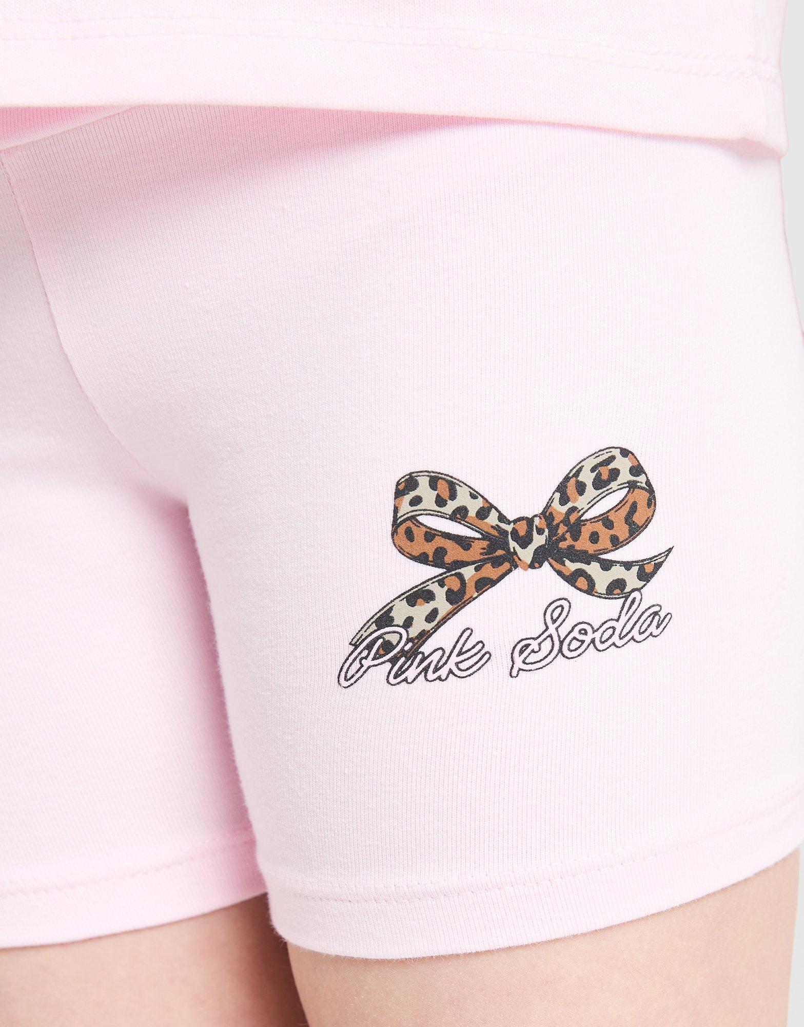 Pink Soda Sport Girls' Bow T-Shirt/Shorts Set Children