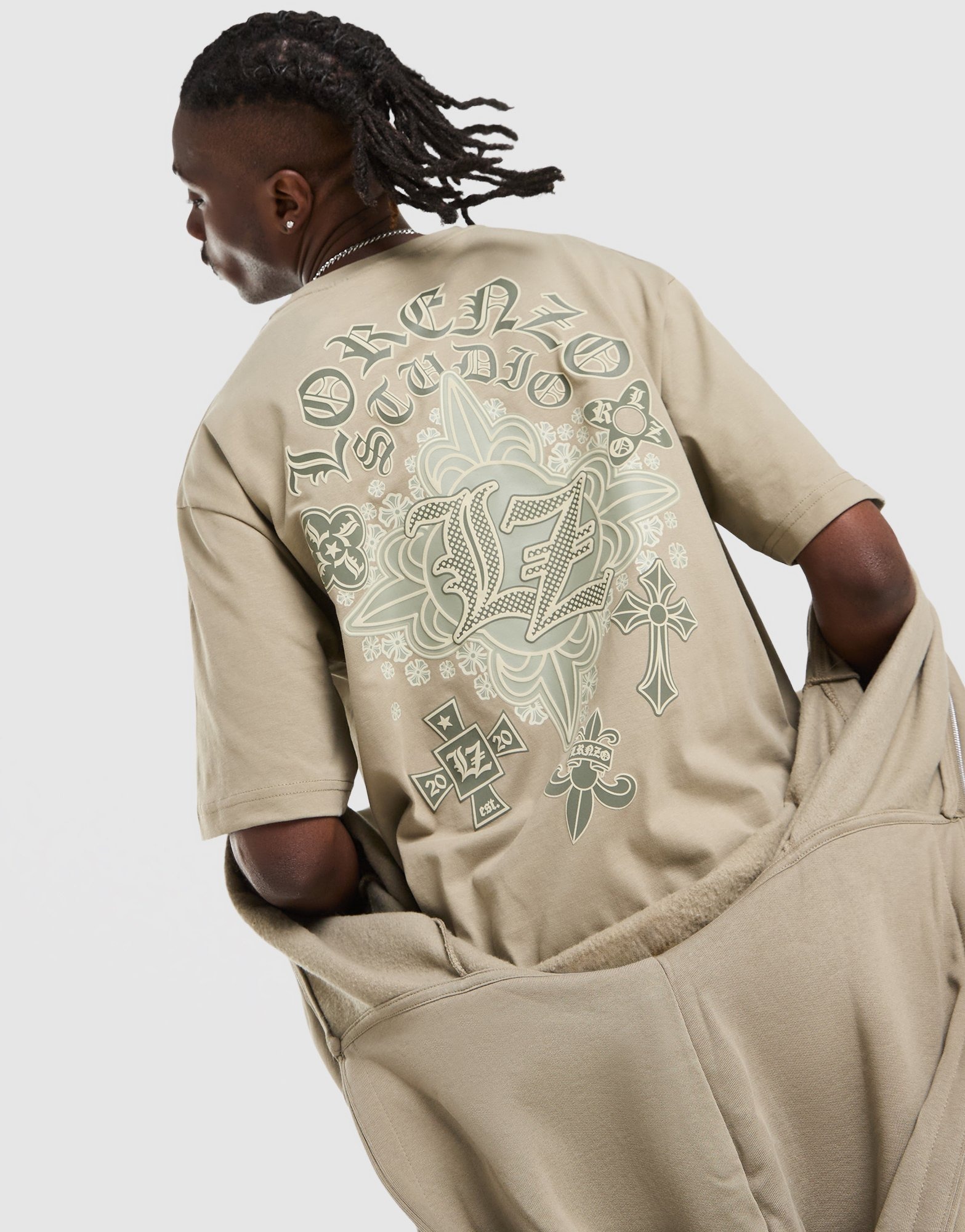 トップス CYbER dYNE Lestat Shirt/ Beige 1 Beige Lorenzo Atlas T-Shirt - JD Sports Global
