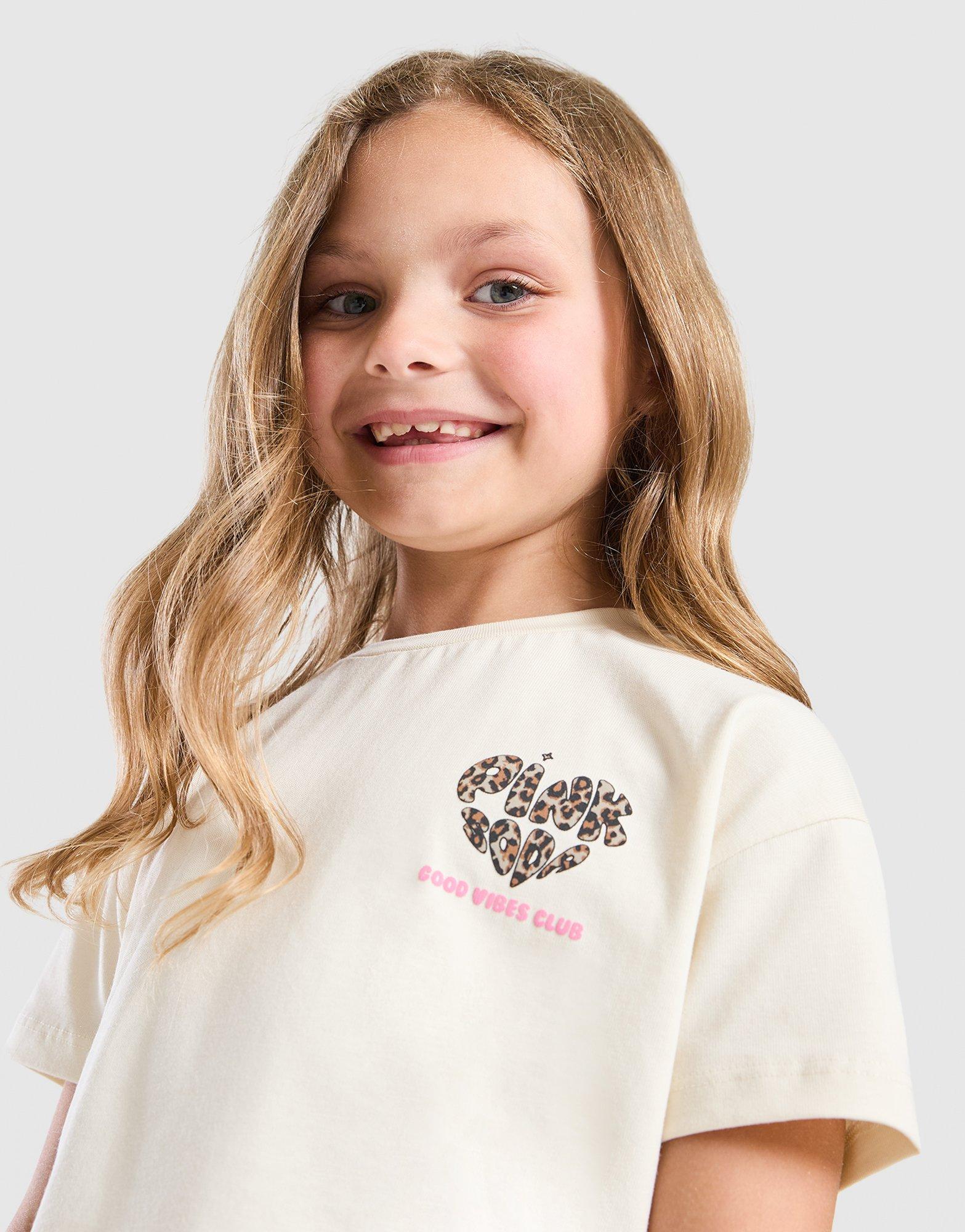 Pink Soda Sport Girls' Leopard T-Shirt/Shorts Set Children