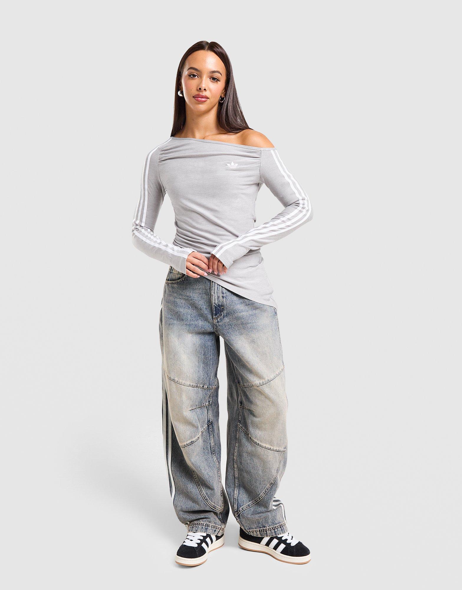 adidas Originals Long Sleeve Asymmetric One Shoulder Top