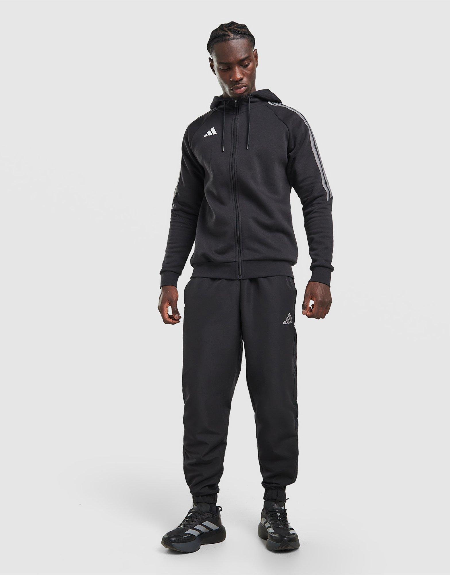 adidas Tiro Essentials 3-Stripes Full Zip Hoodie