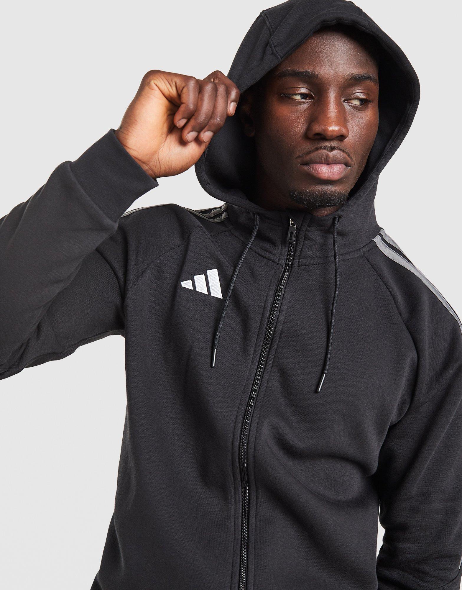 adidas Tiro Essentials 3-Stripes Full Zip Hoodie