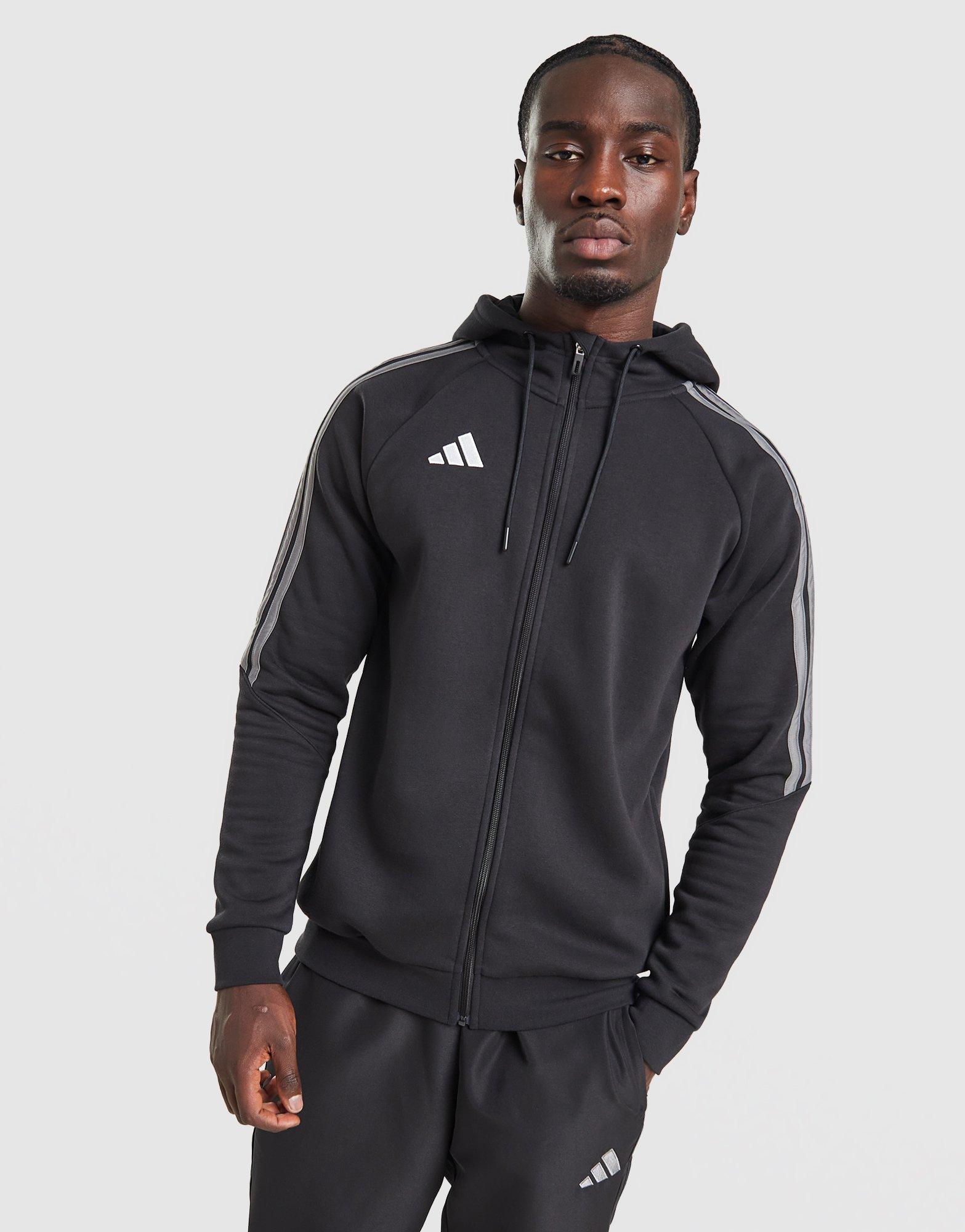 adidas Tiro Essentials 3-Stripes Full Zip Hoodie