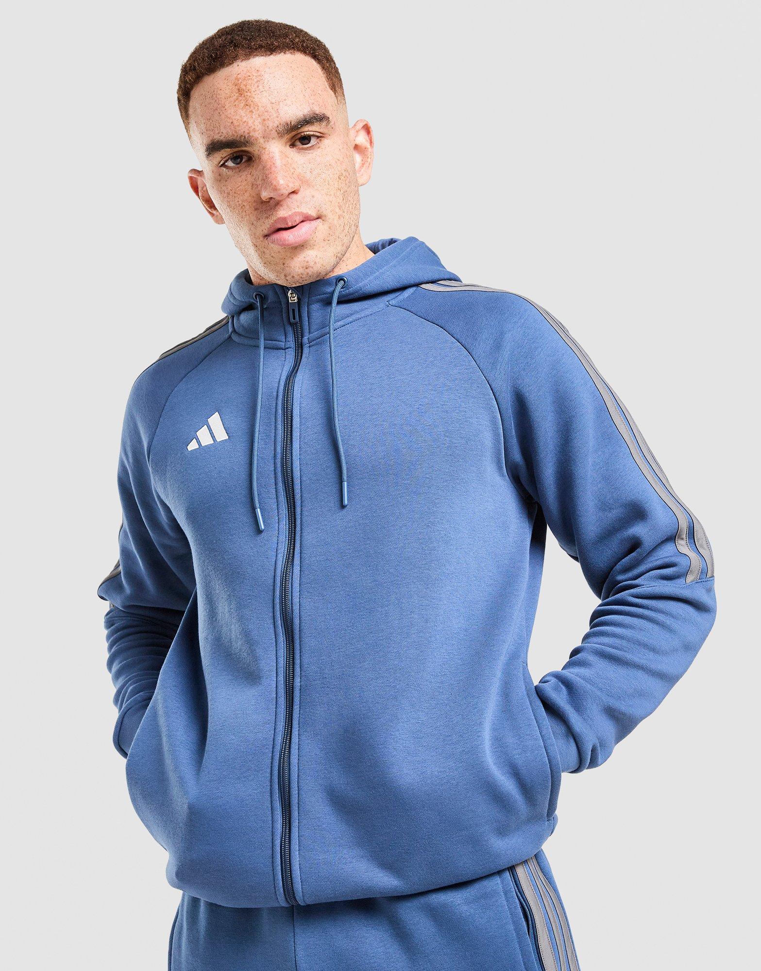 adidas Tiro Essentials 3-Stripes Full Zip Hoodie