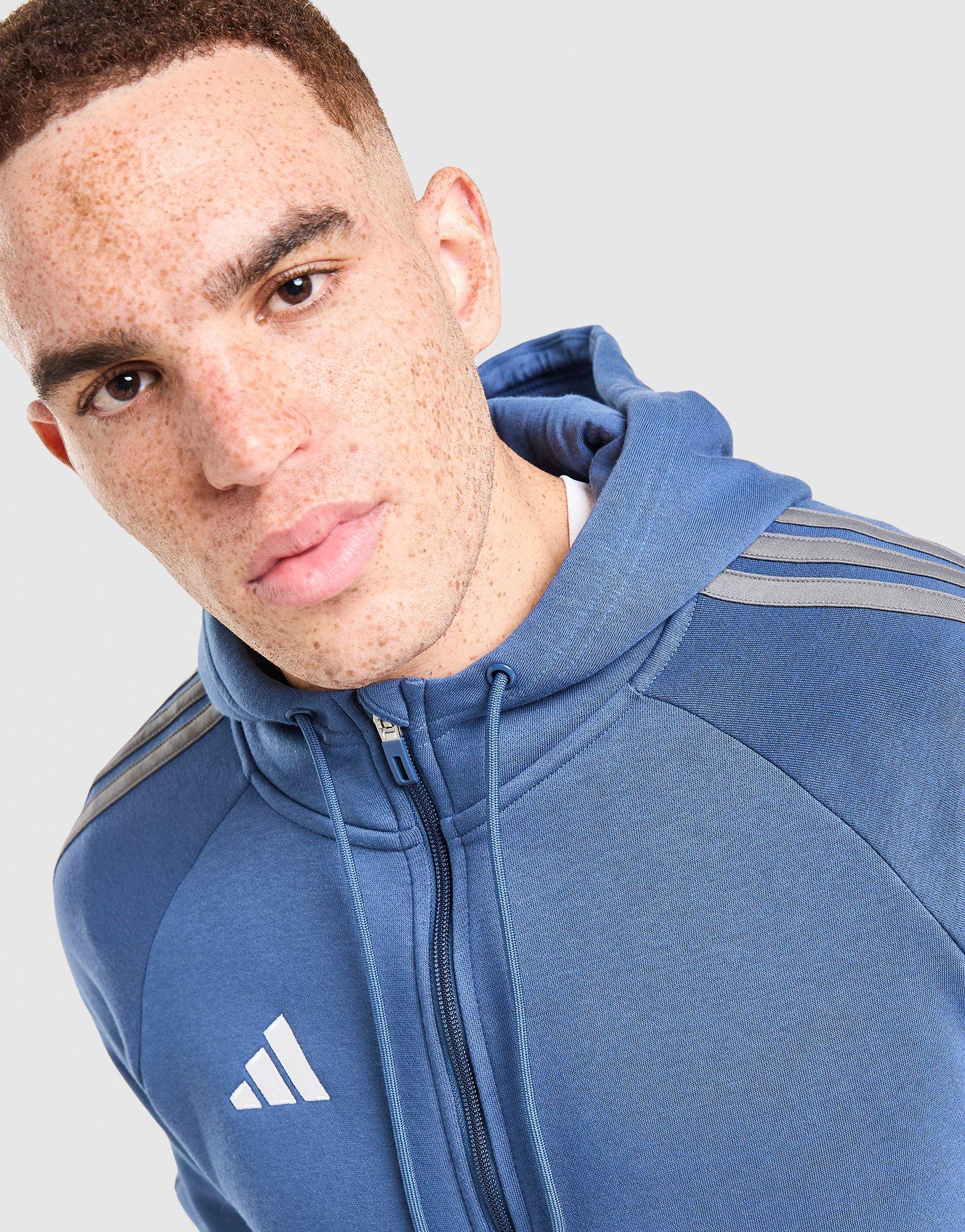 adidas Tiro Essentials 3-Stripes Full Zip Hoodie