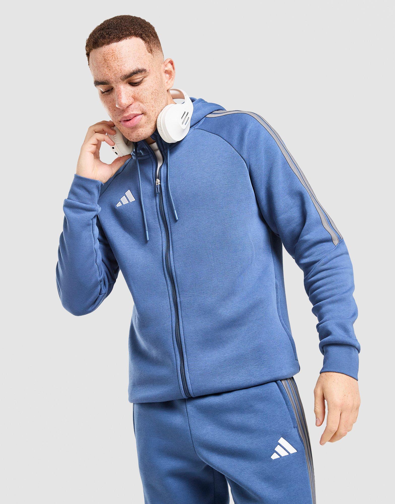 adidas Tiro Essentials 3-Stripes Full Zip Hoodie