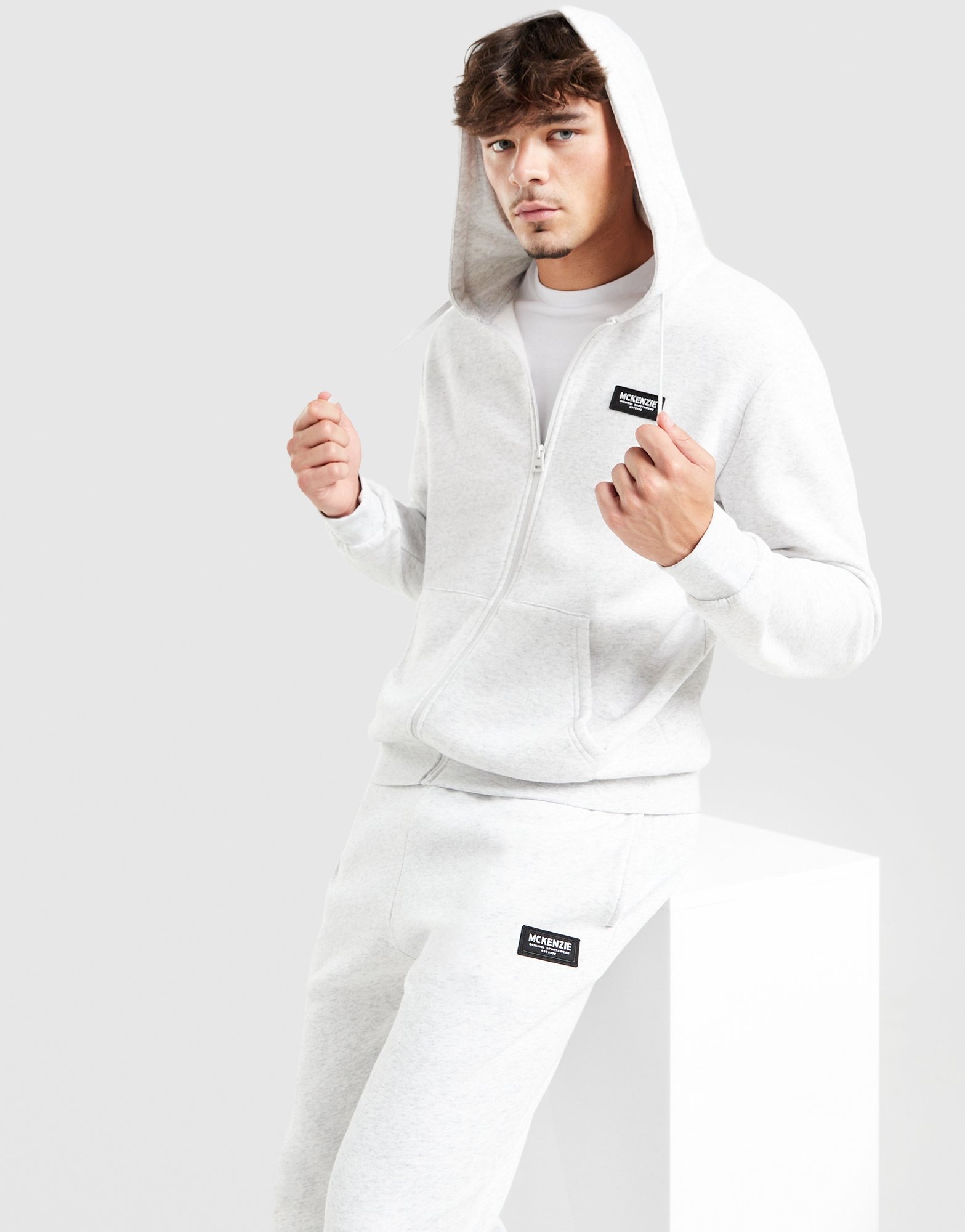 Grey McKenzie Rocco Full Zip Hoodie | JD Sports UK