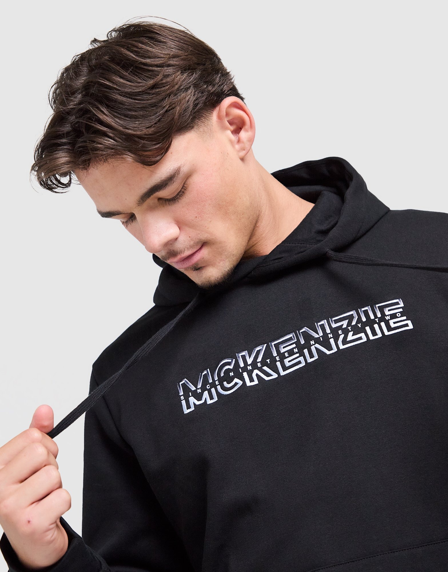 Black McKenzie Dual Logo Overhead Hoodie | JD Sports UK