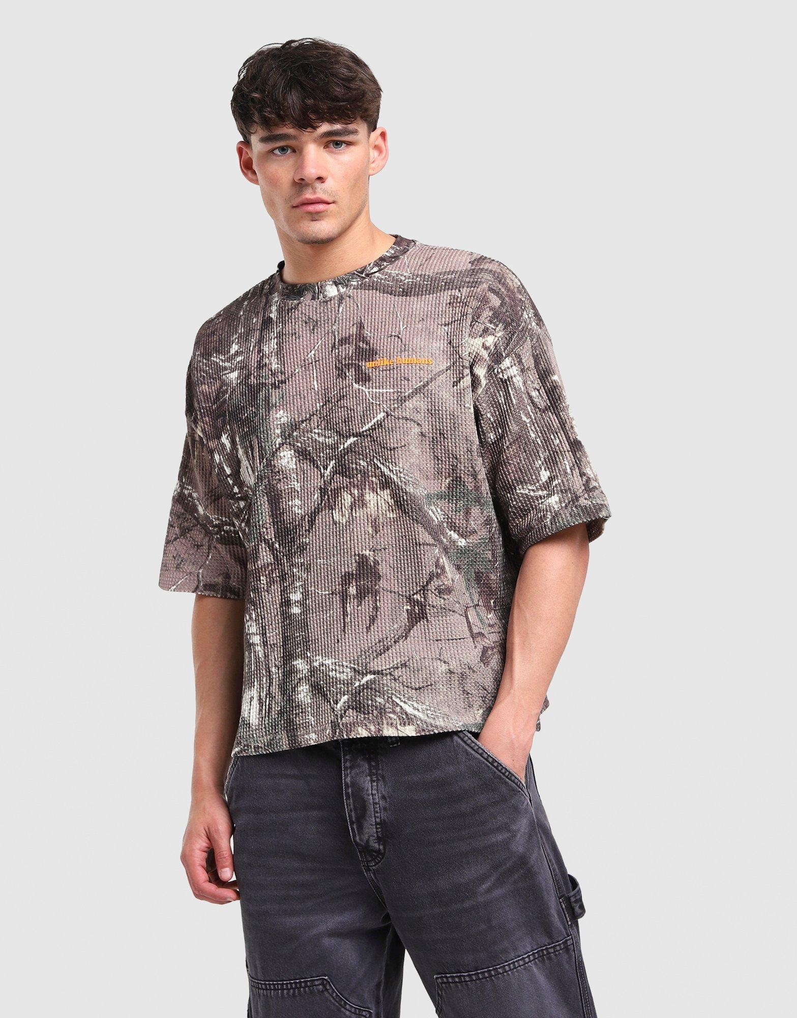 Unlike Humans Lua Waffle Realtree T-Shirt
