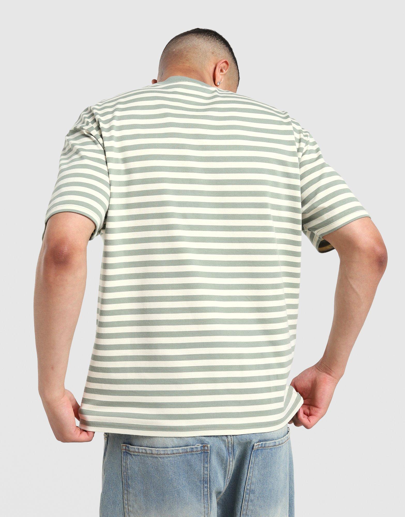 Unlike Humans Wells Stripe Pocket T-Shirt