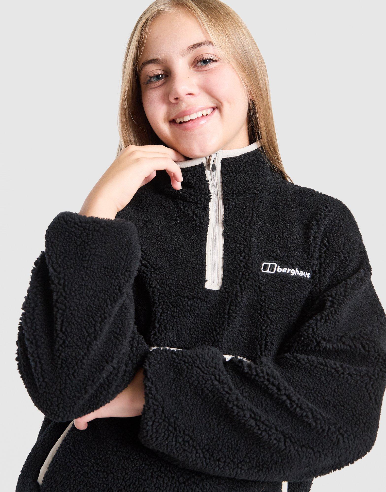 Berghaus Girls' 1/2 Zip Fleece Sweatshirt Junior
