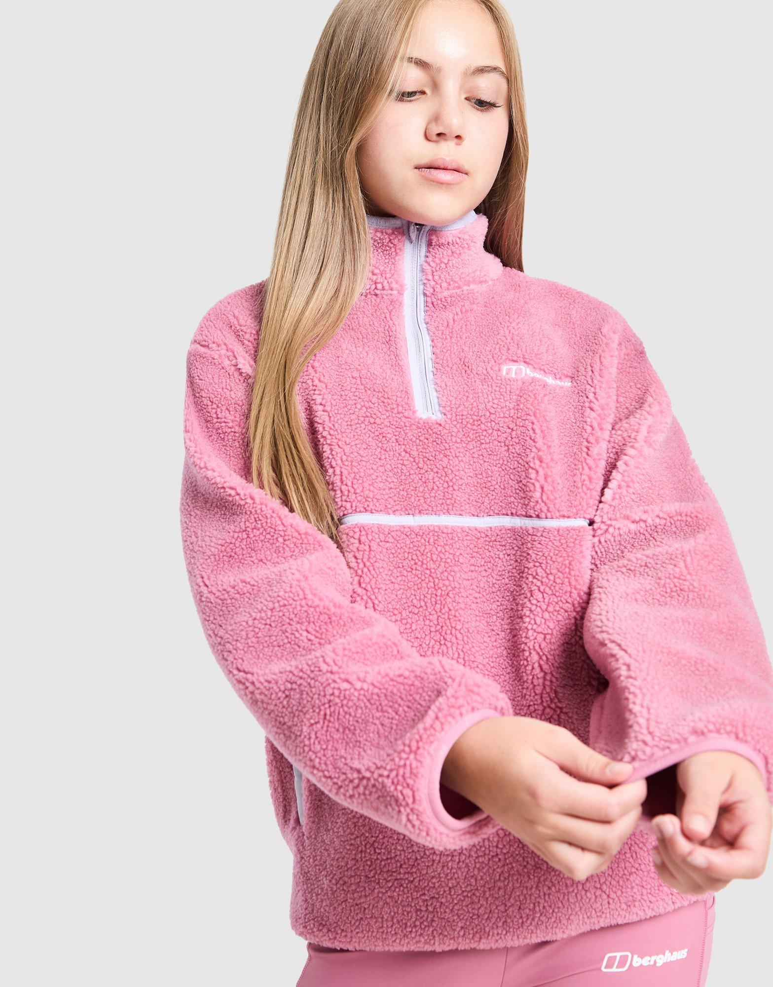 Berghaus Girls' 1/2 Zip Fleece Sweatshirt Junior