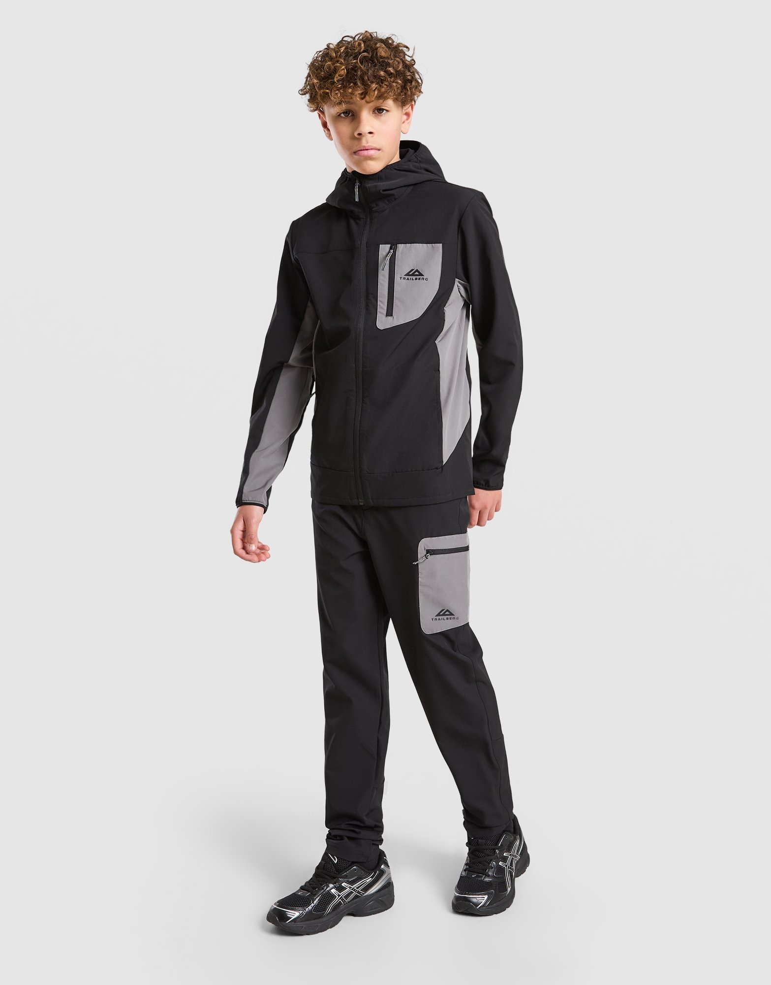 Grijs Trailberg Venture Grid Track Pants Junior - JD Sports Nederland