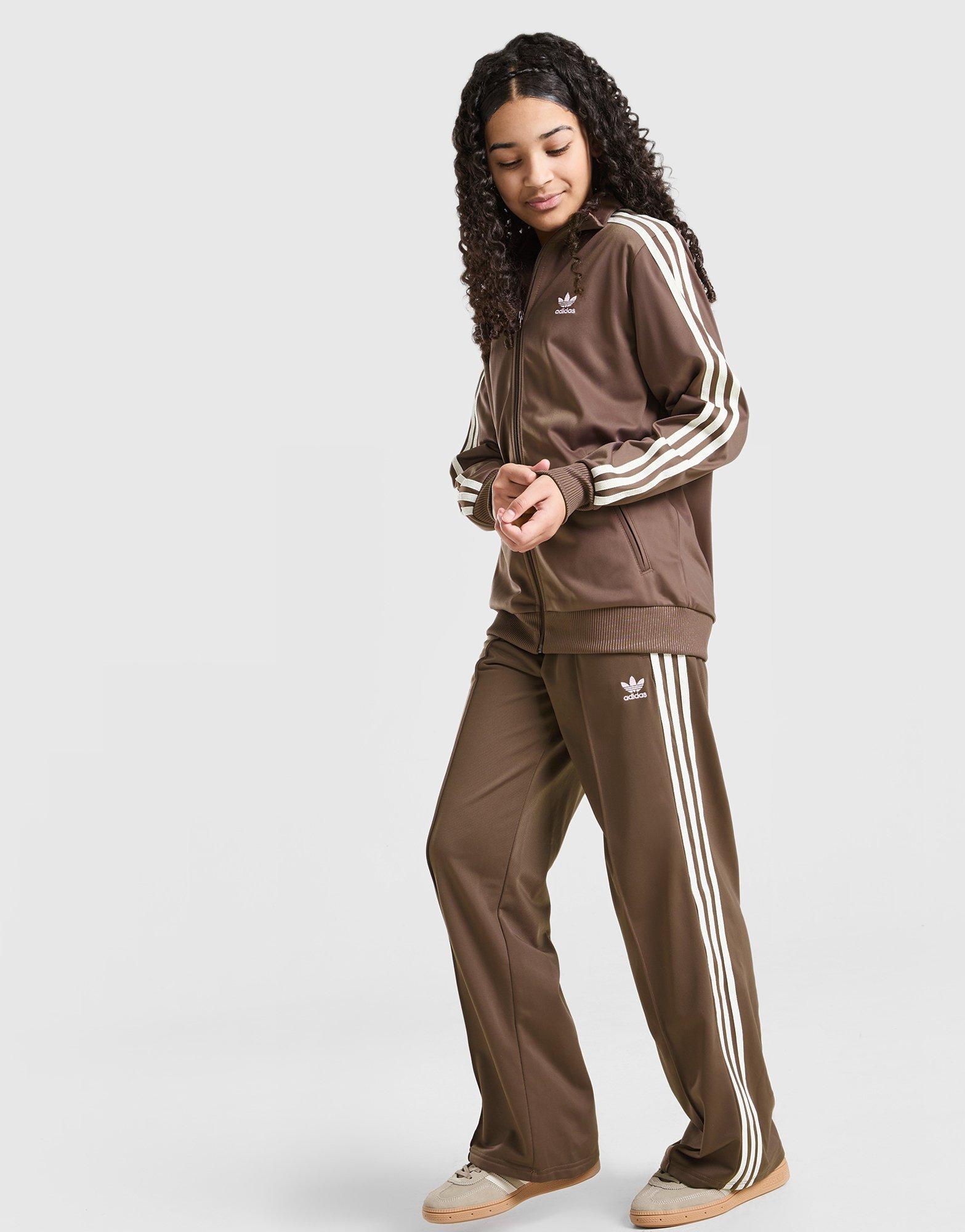 adidas Originals Girls' Firebird Wide Leg Track Pants Junior