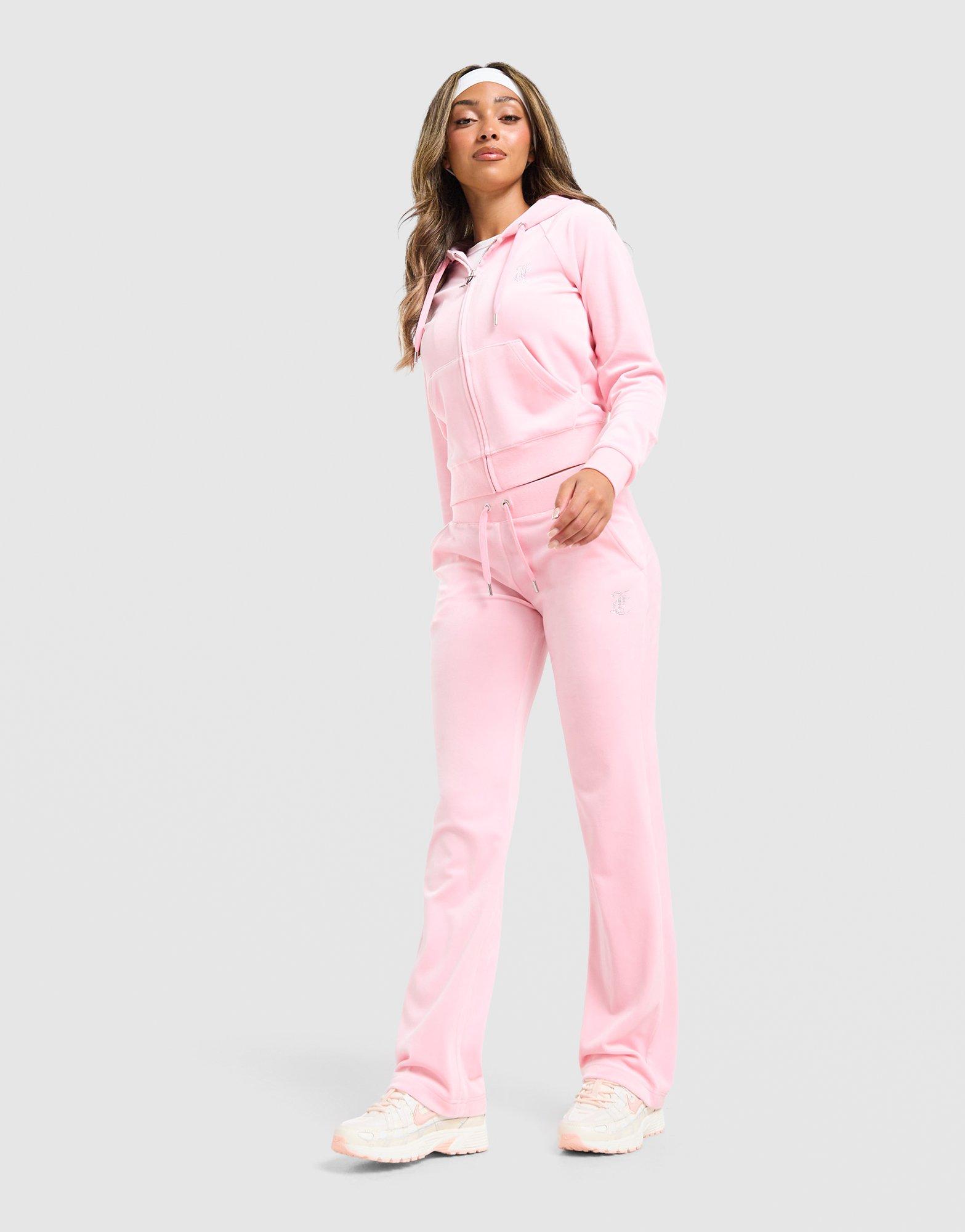 JUICY COUTURE Diamante JC Logo Full Zip Hoodie