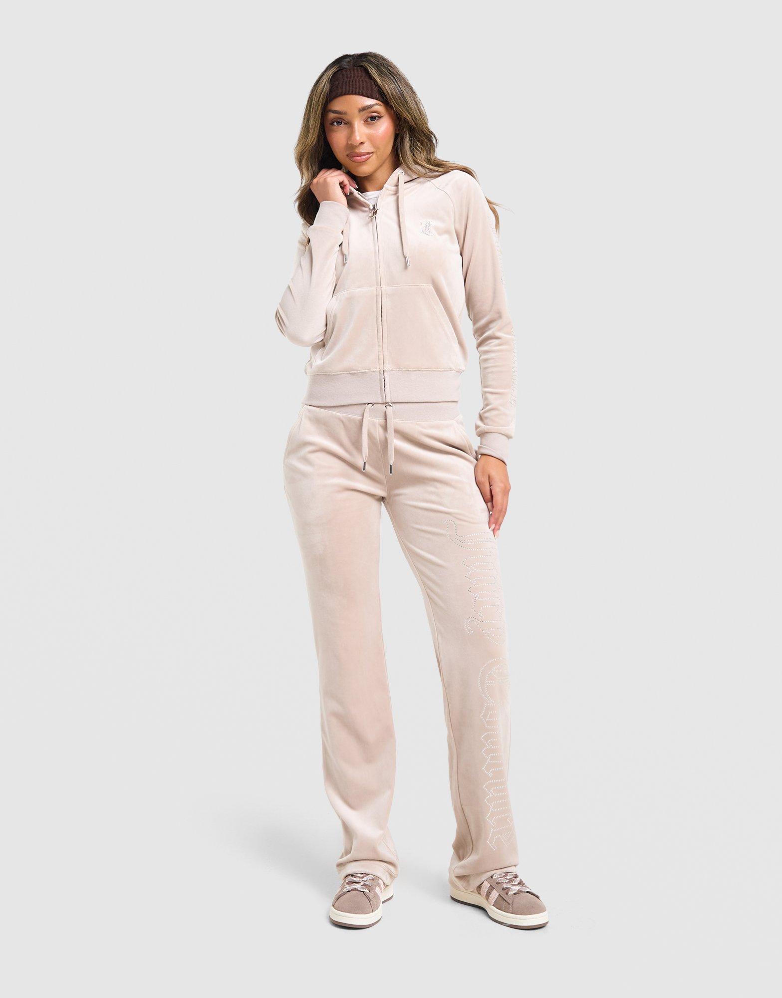 JUICY COUTURE Outline Diamante Full Zip Hoodie