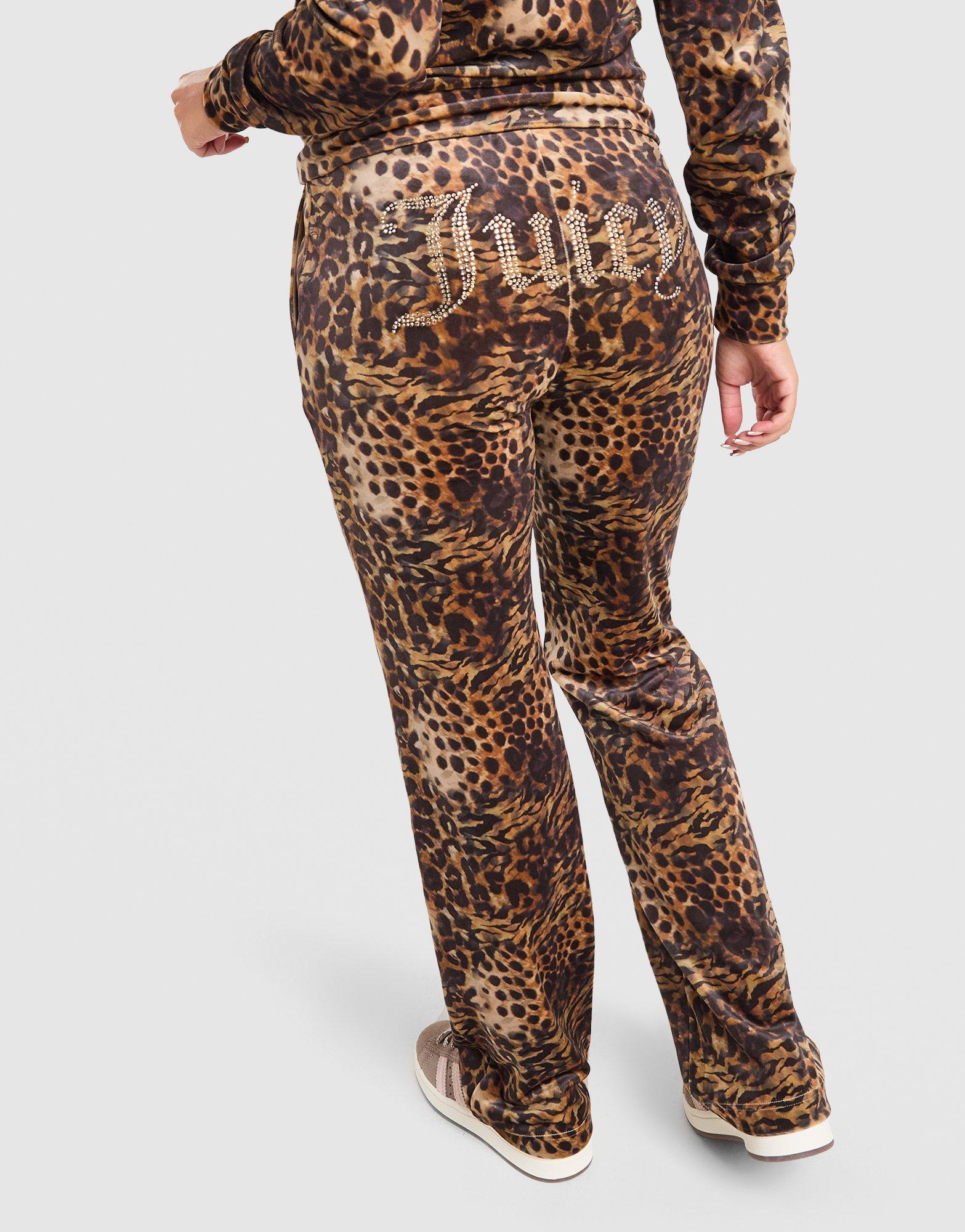 JUICY COUTURE Diamante Leopard Joggers