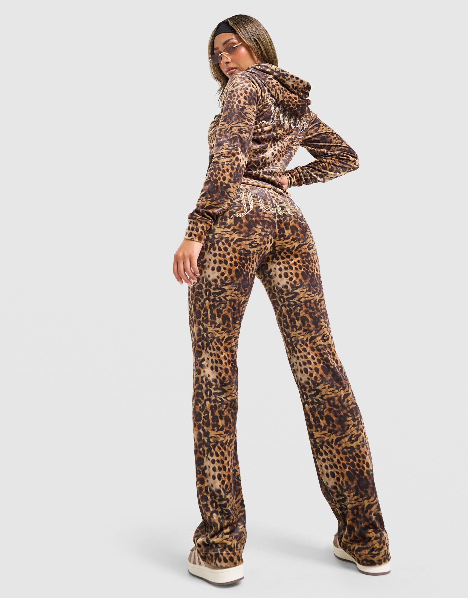 JUICY COUTURE Diamante Leopard Joggers