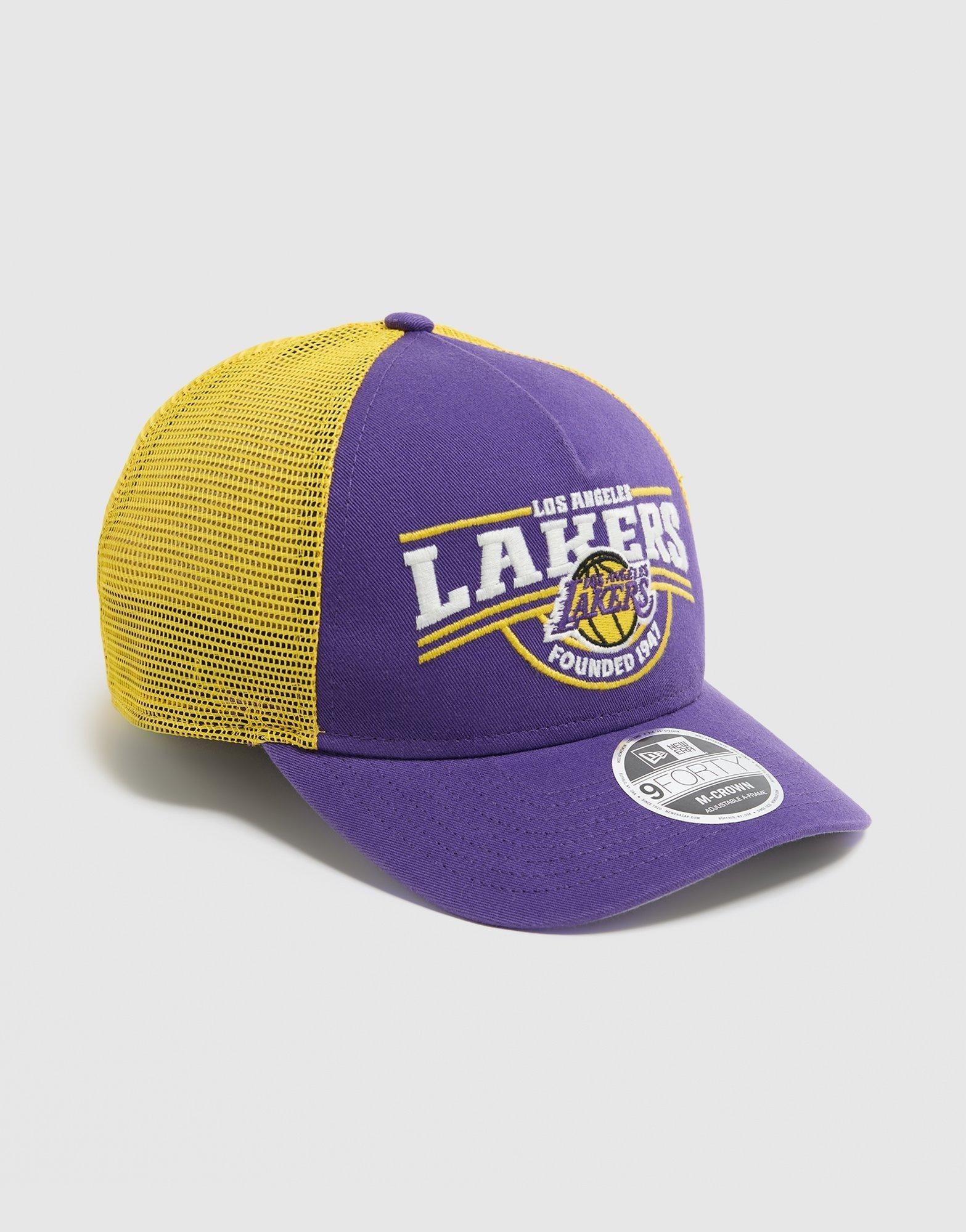 New Era NBA LA Lakers M-Crown 9FORTY Trucker Cap