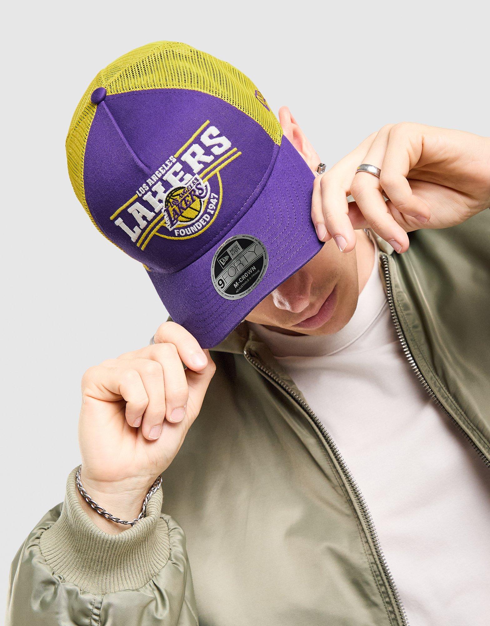 New Era NBA LA Lakers M-Crown 9FORTY Trucker Cap