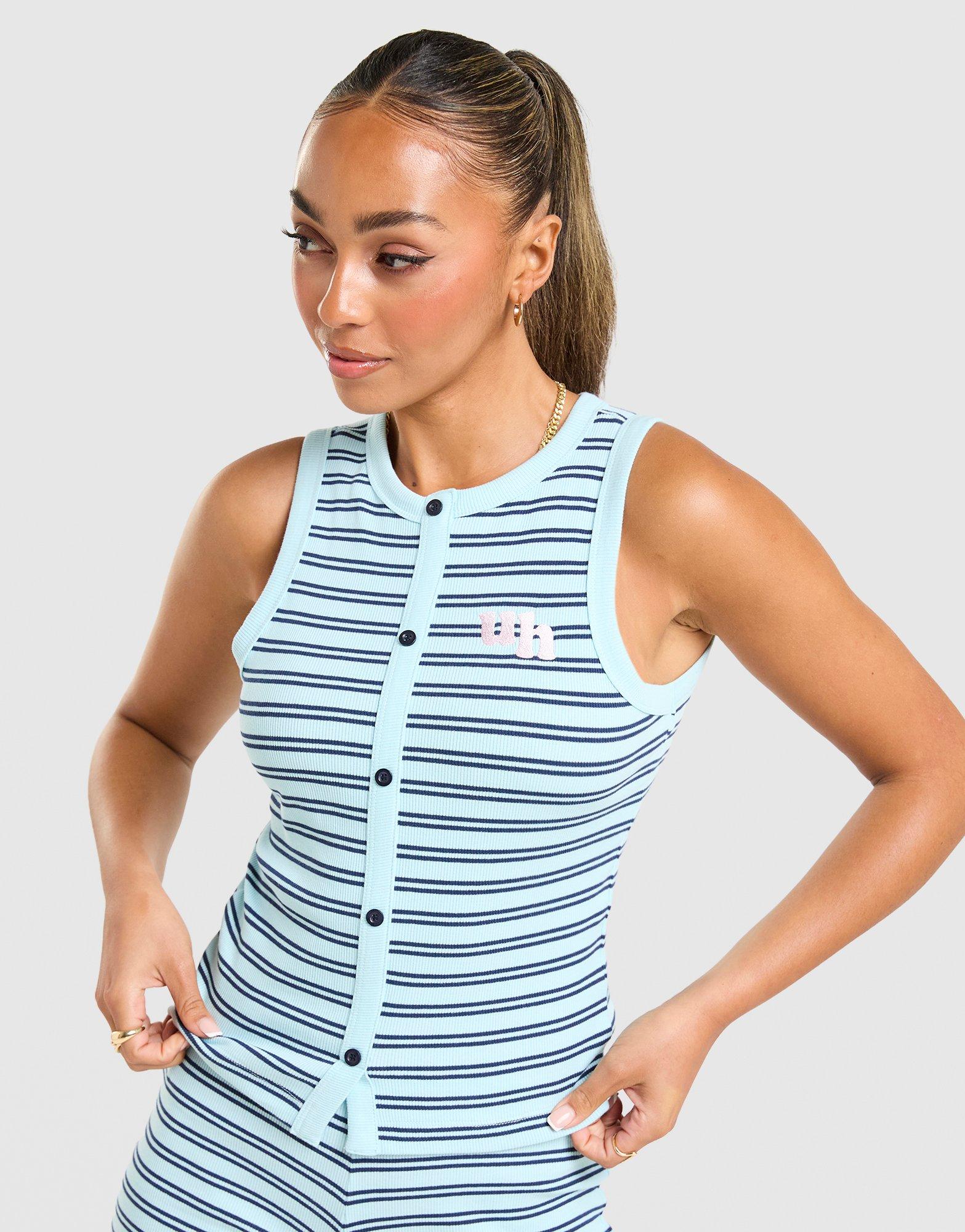 Unlike Humans Mara Buttoned Tank Top