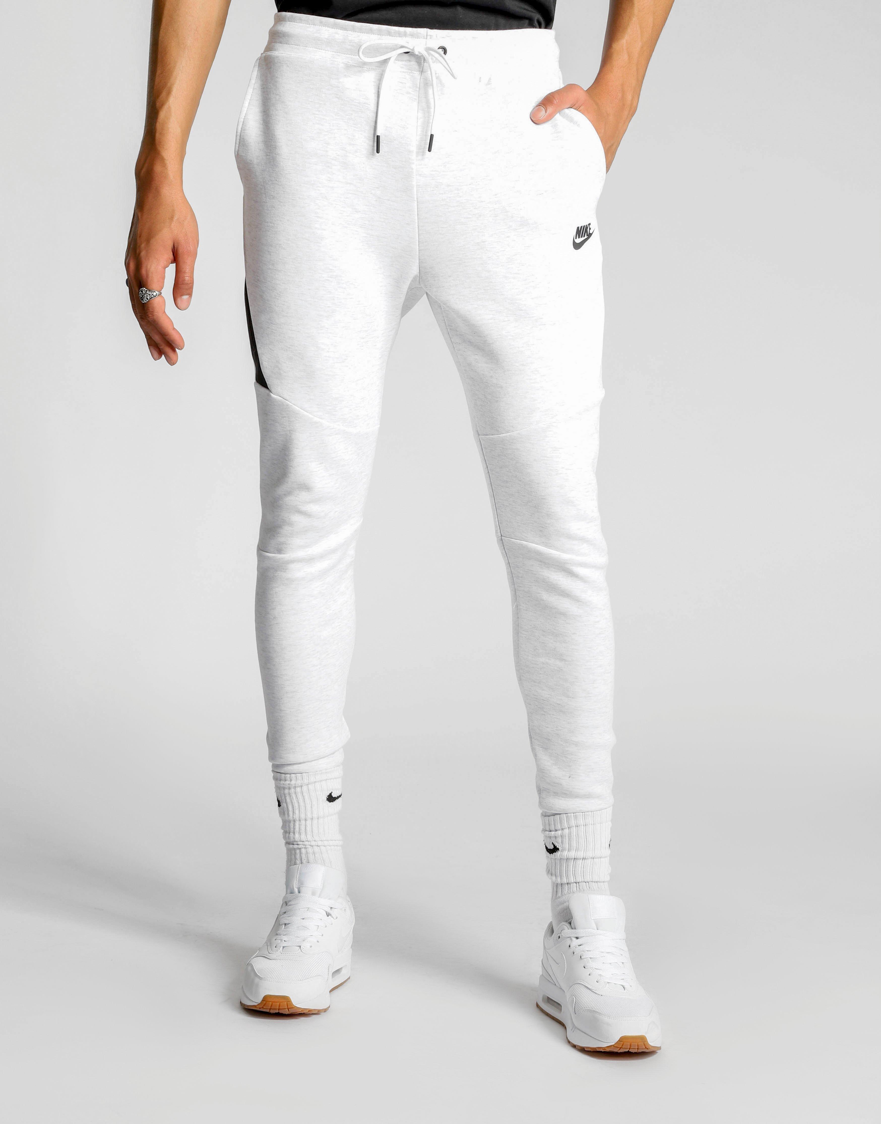 nike tech fleece white pants