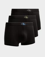 Calvin Klein Underwear 3-Pack Mono Logo Cotton Trunks