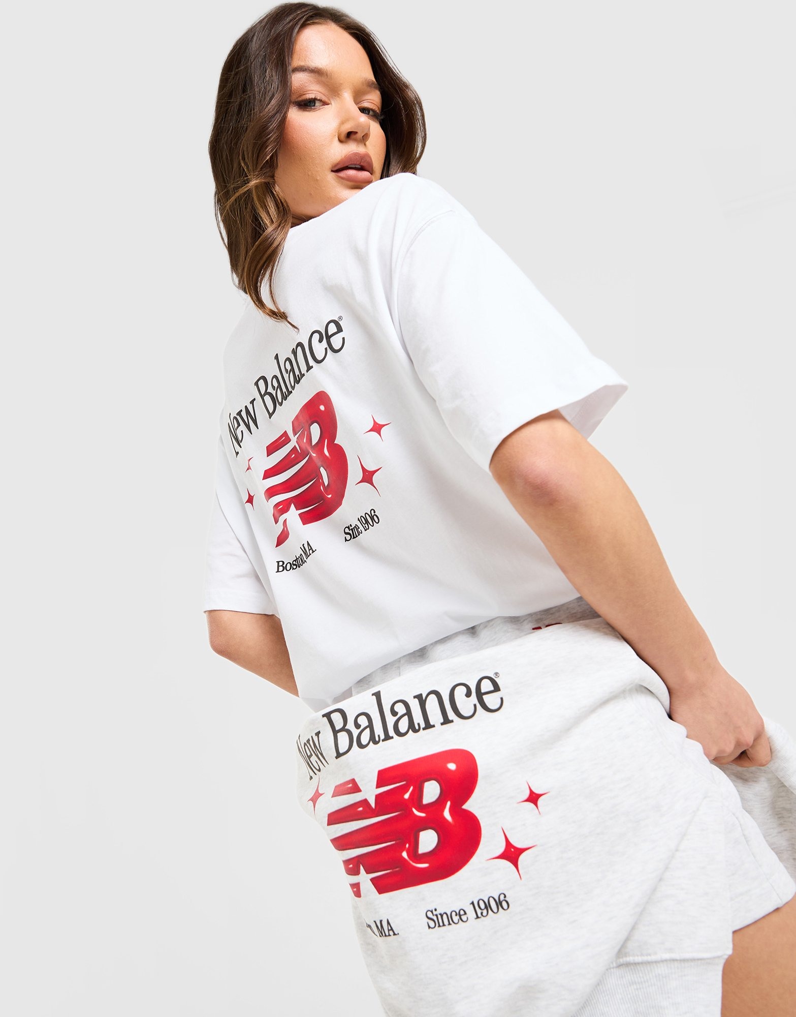 Beige New Balance Chrome Oversized T-Shirt - JD Sports Global