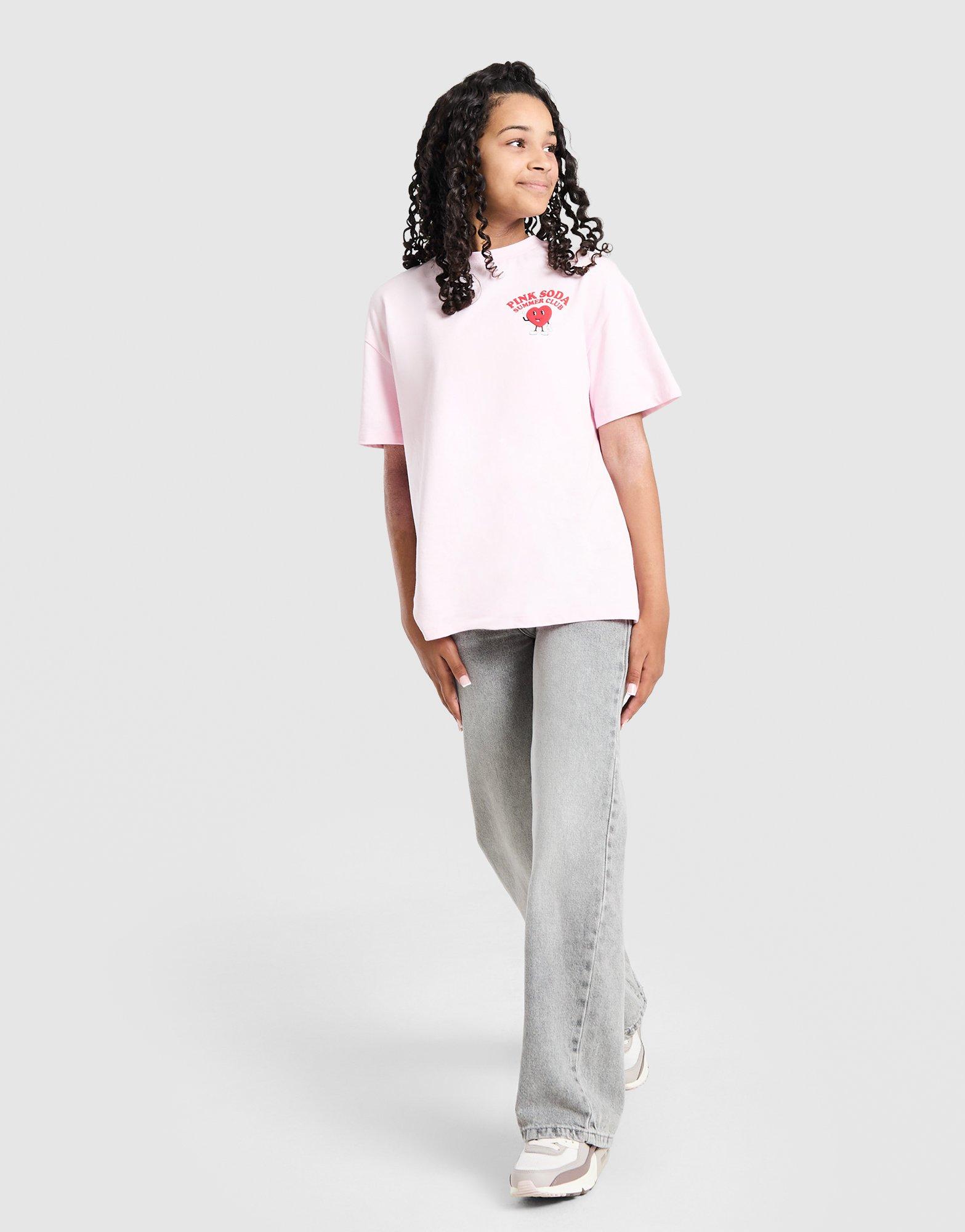 Pink Soda Sport Girls' Satin Bow Jeans Junior