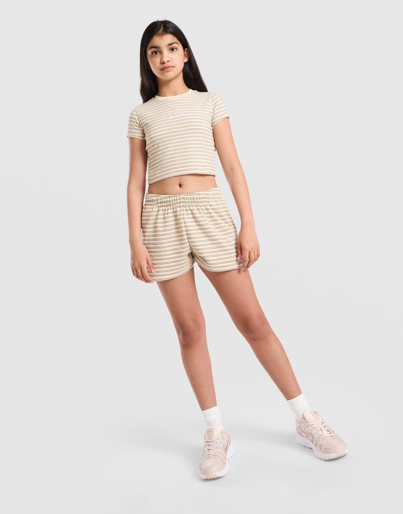 Pink Soda Sport Girls' Stripe Baby T-Shirt Junior