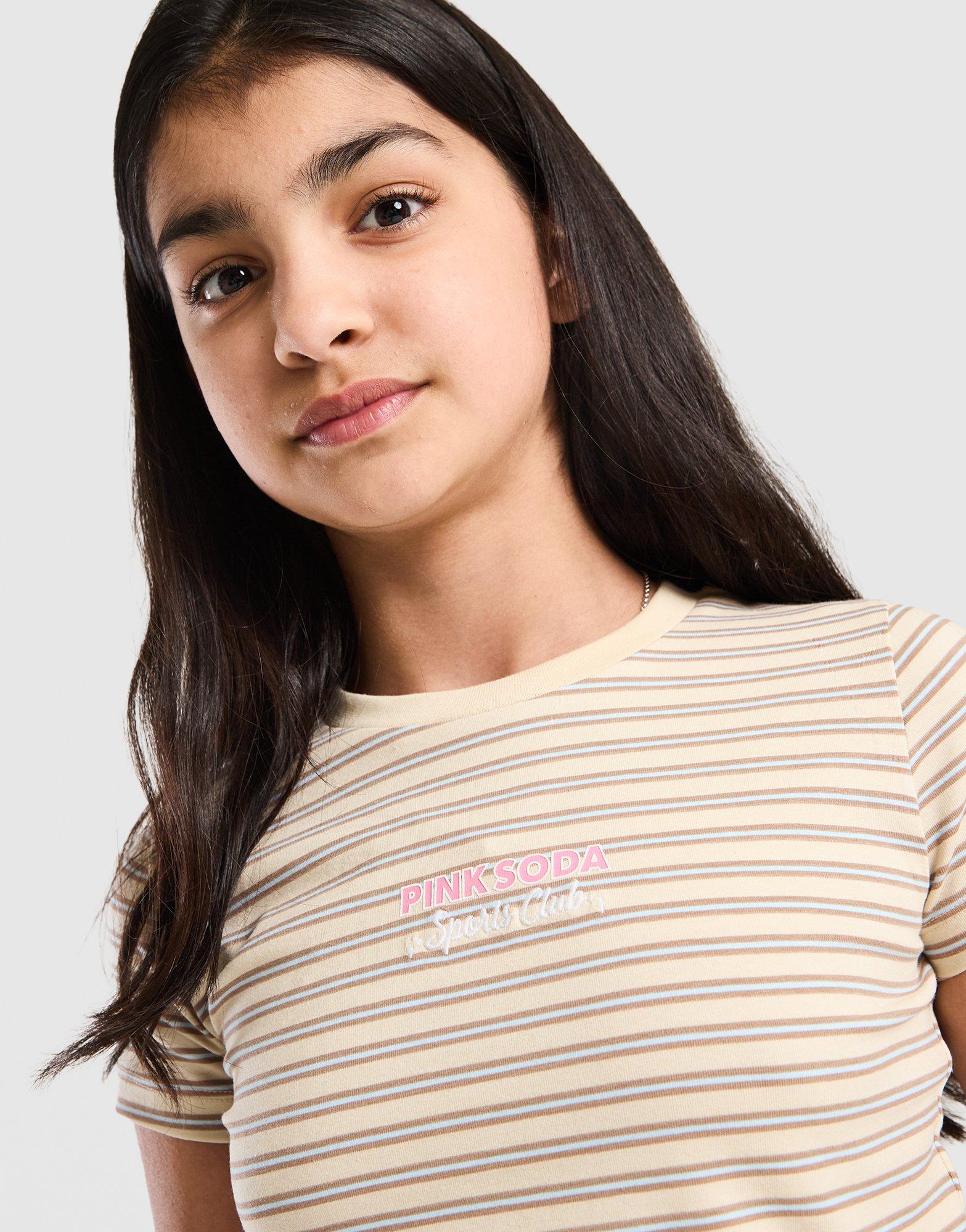 Pink Soda Sport Girls' Stripe Baby T-Shirt Junior