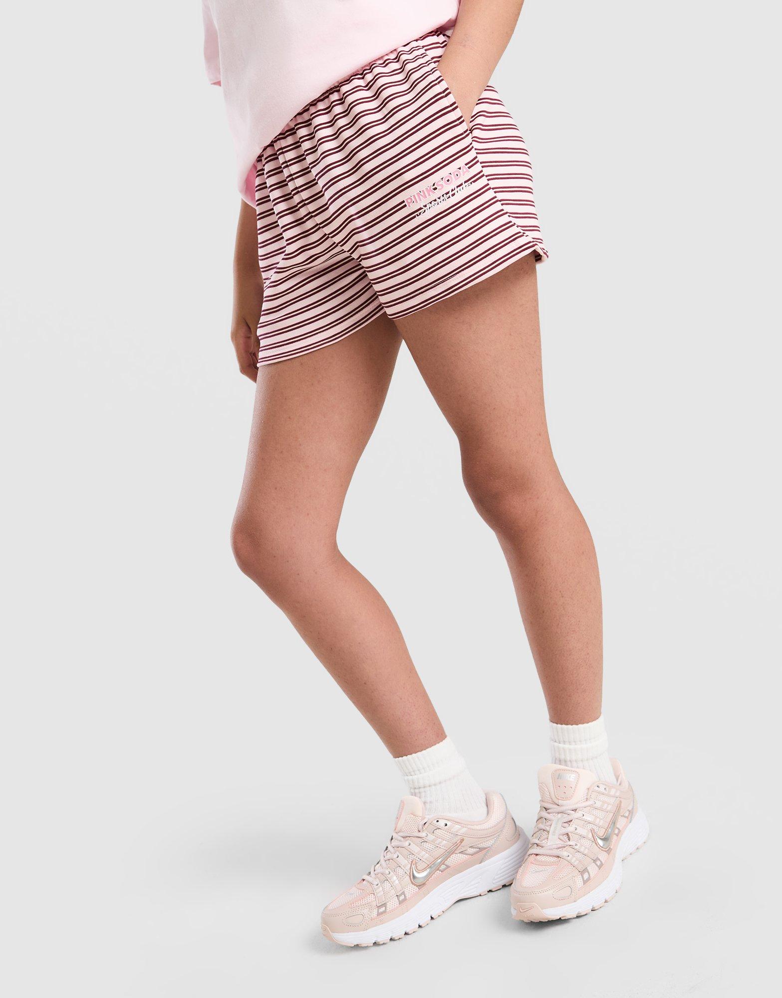 Pink Soda Sport Girls' Stripe Shorts Junior