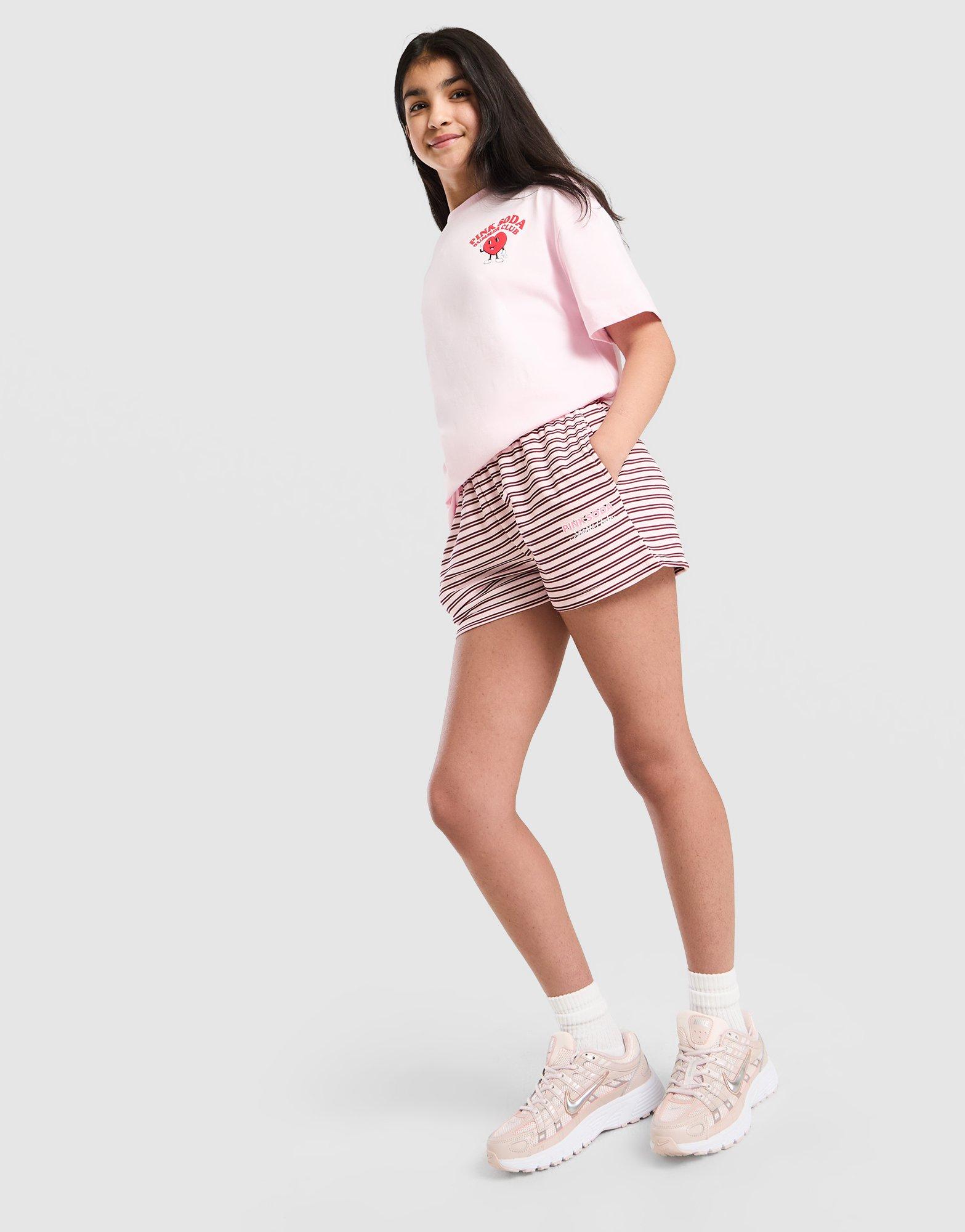 Pink Soda Sport Girls' Stripe Shorts Junior