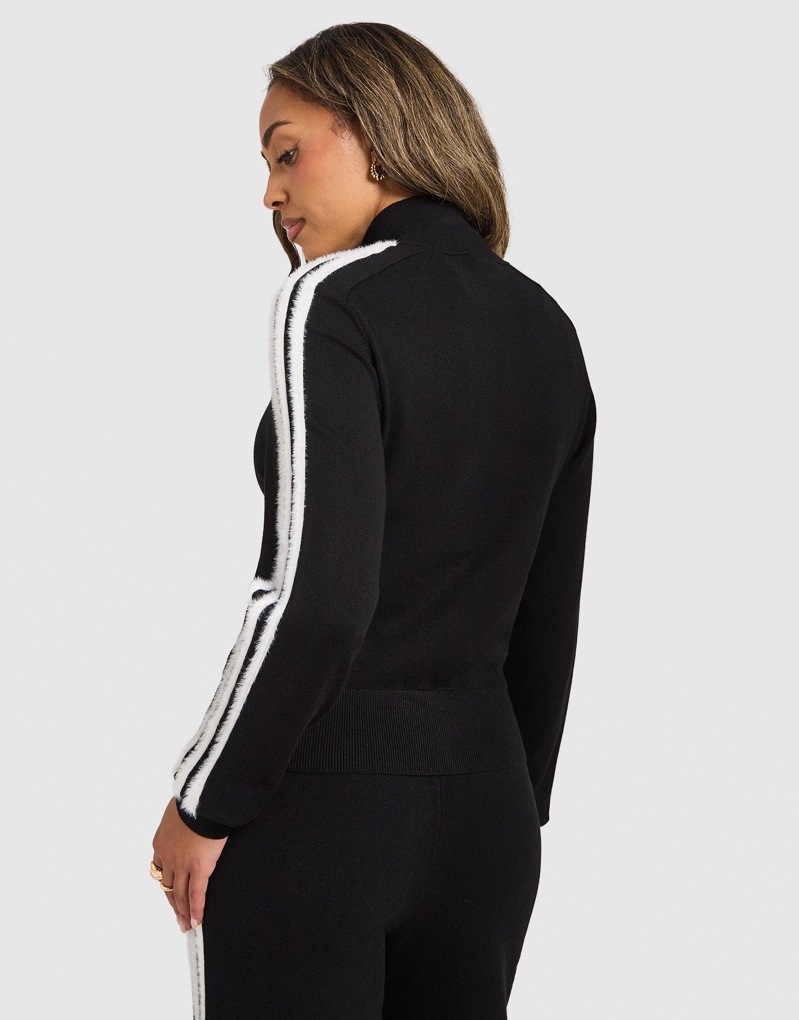 adidas Originals Fluffy 3-Stripes Knit Track Top